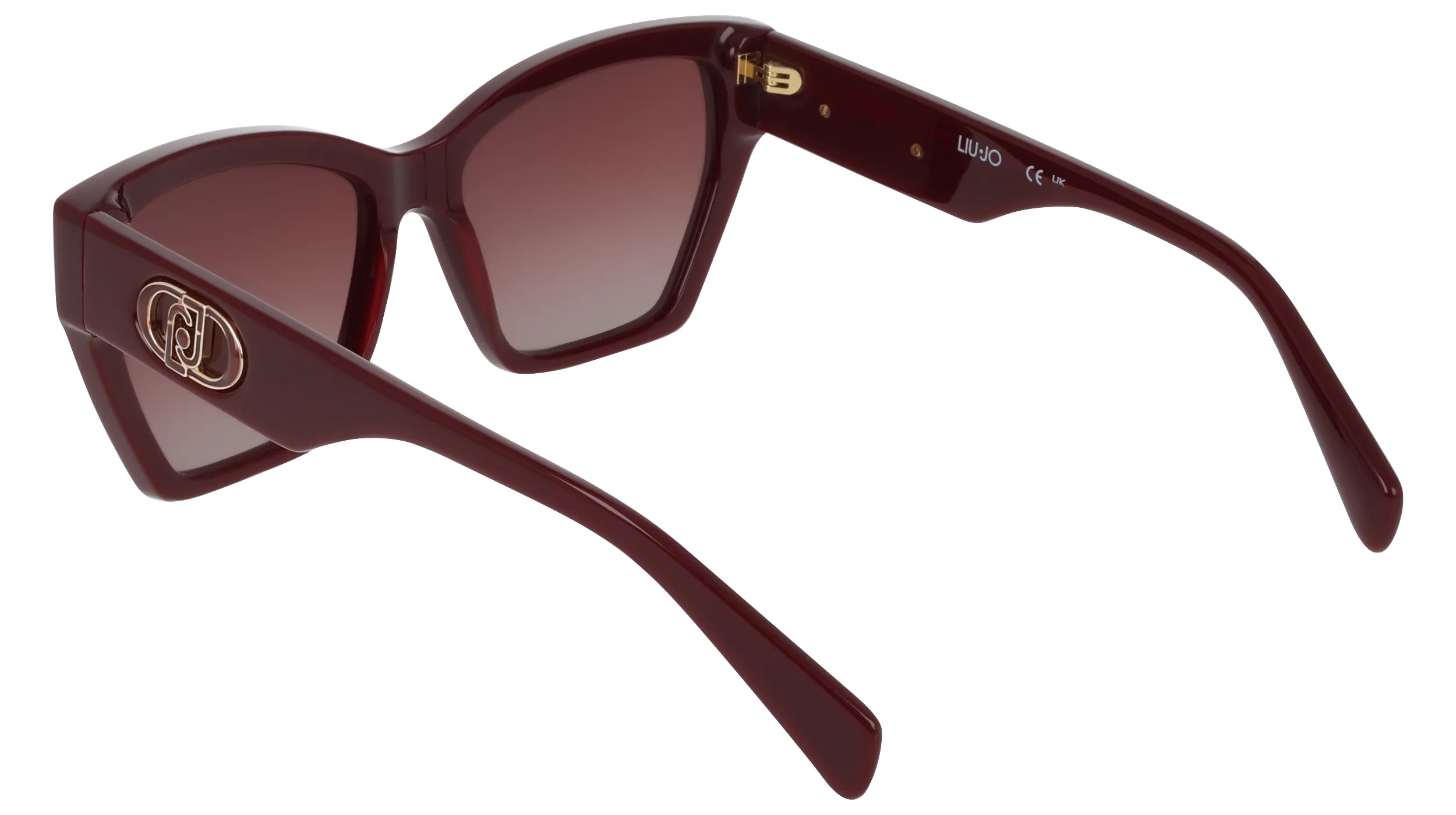 Liu Jo LJ815S 601 Occhiali da sole Acetato Bordeaux Squadrata Normale Sfumato - immagine 4