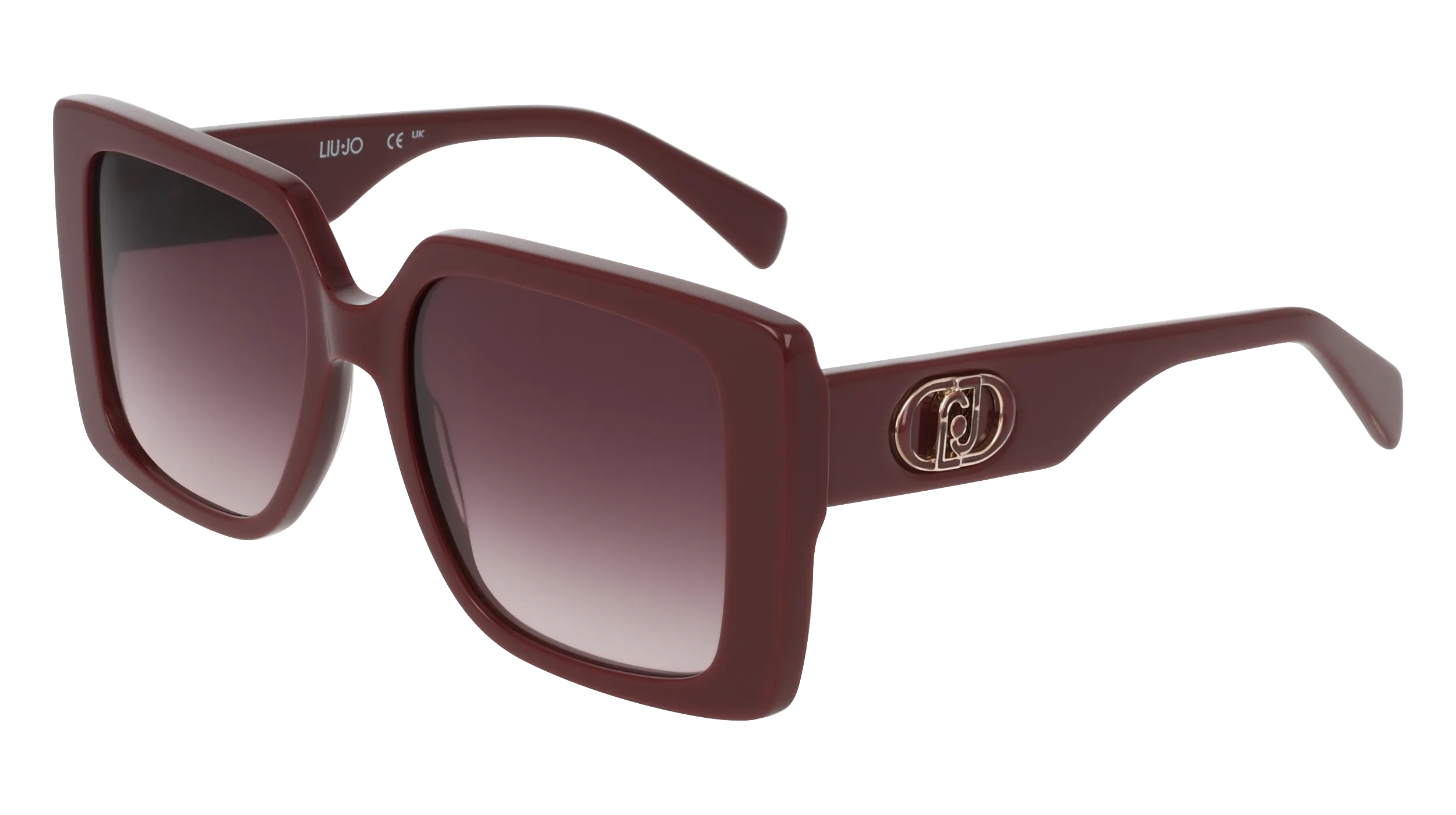 Liu Jo LJ816S 602 Occhiali da sole Acetato Rosso Bordeaux Squadrata Normale - immagine 1