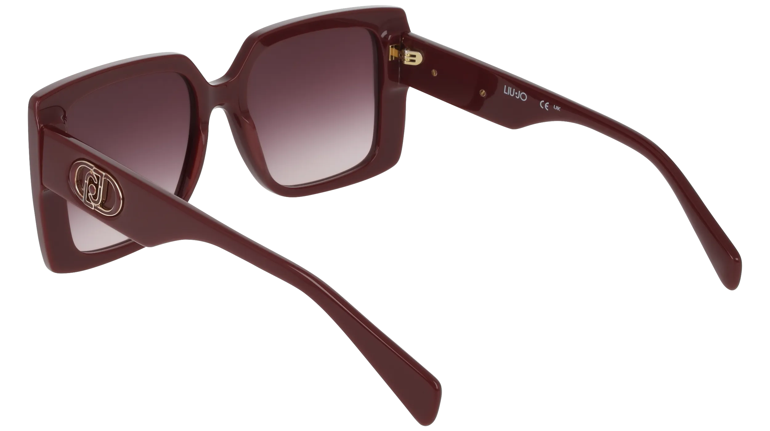 Liu Jo LJ816S 602 Occhiali da sole Acetato Rosso Bordeaux Squadrata Normale - immagine 4