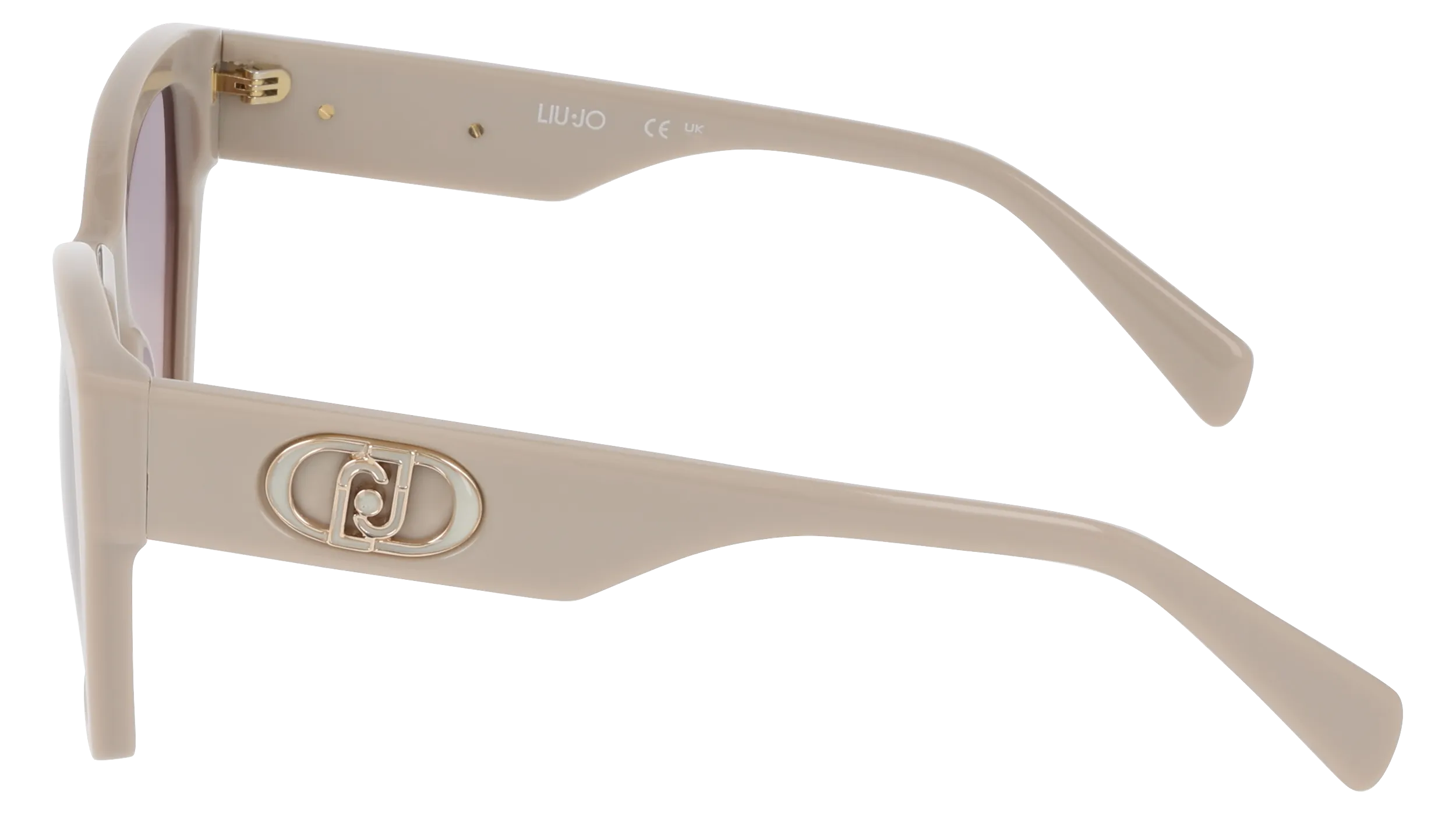 Liu Jo LJ815S 264 Occhiali da sole Acetato Beige Squadrata Normale Sfumato - immagine 3