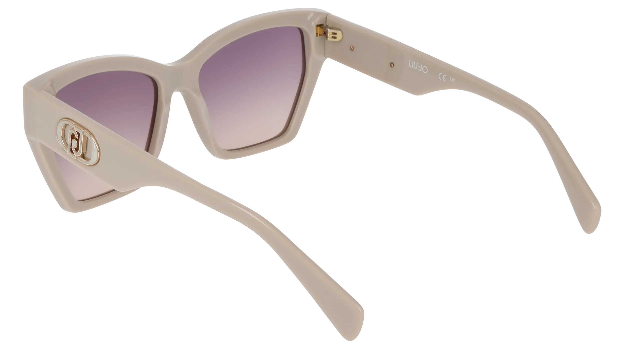 Liu Jo LJ815S 264 Occhiali da sole Acetato Beige Squadrata Normale Sfumato - immagine 4