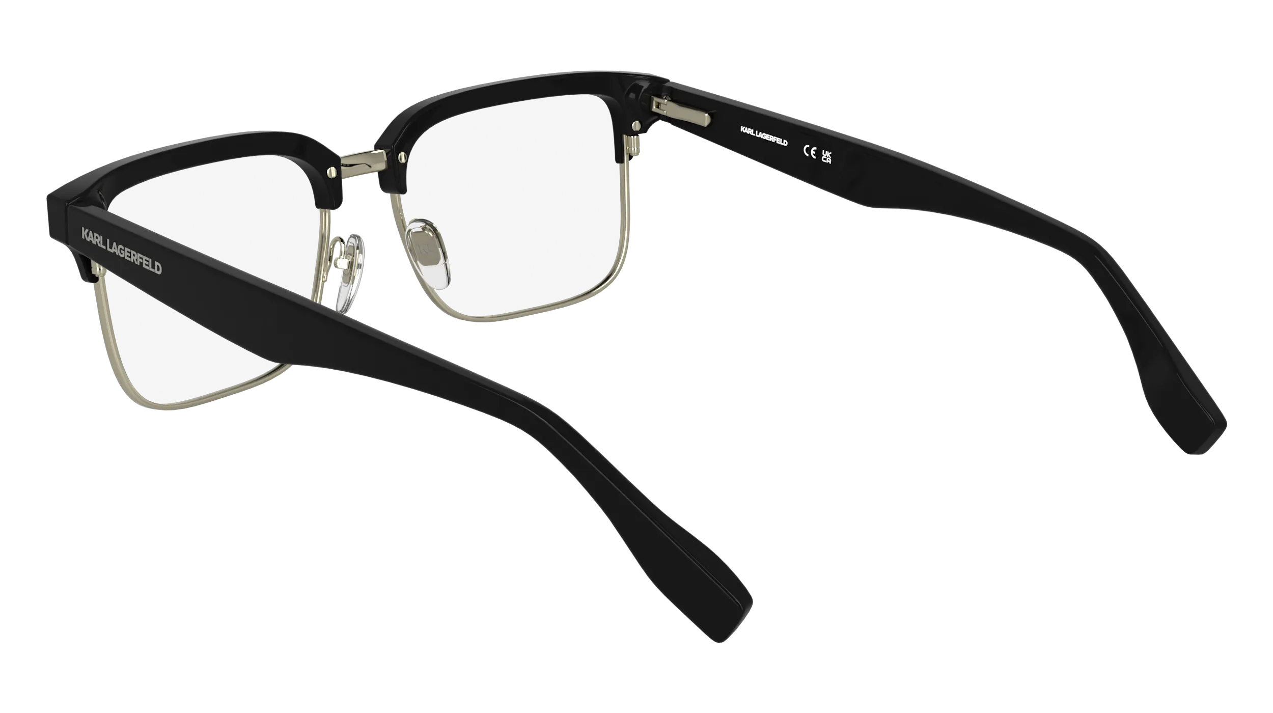 Karl Lagerfeld KL6202 001 Montature da vista Metallo Nero Squadrata Normale - immagine 4