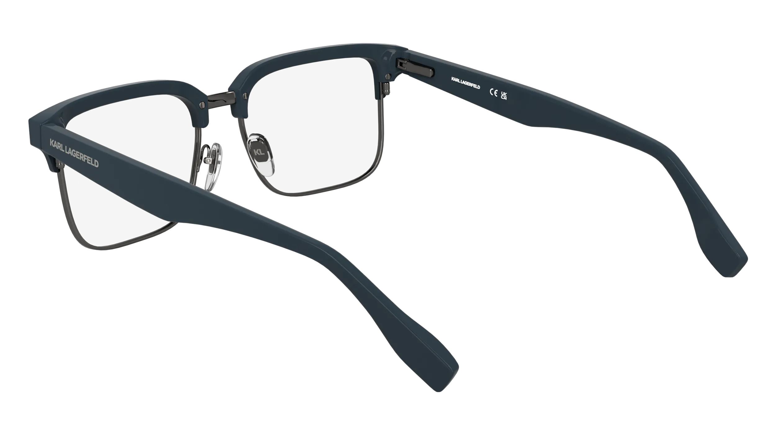 Karl Lagerfeld KL6202 400 Montature da vista Metallo Blu Squadrata Normale - immagine 4