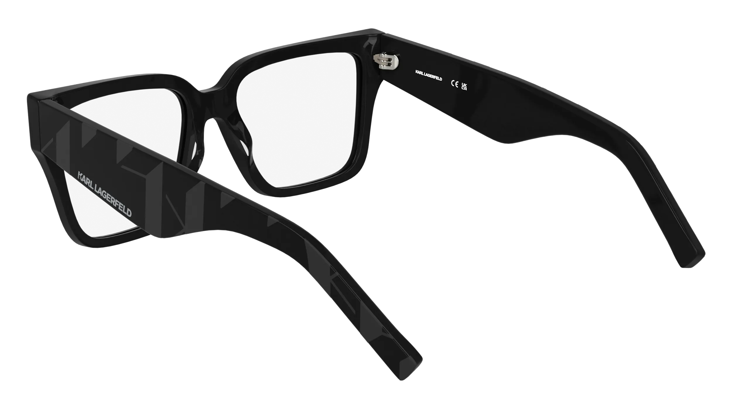 Karl Lagerfeld KL6201 001 Montature da vista Acetato Nero Squadrata Normale - immagine 4