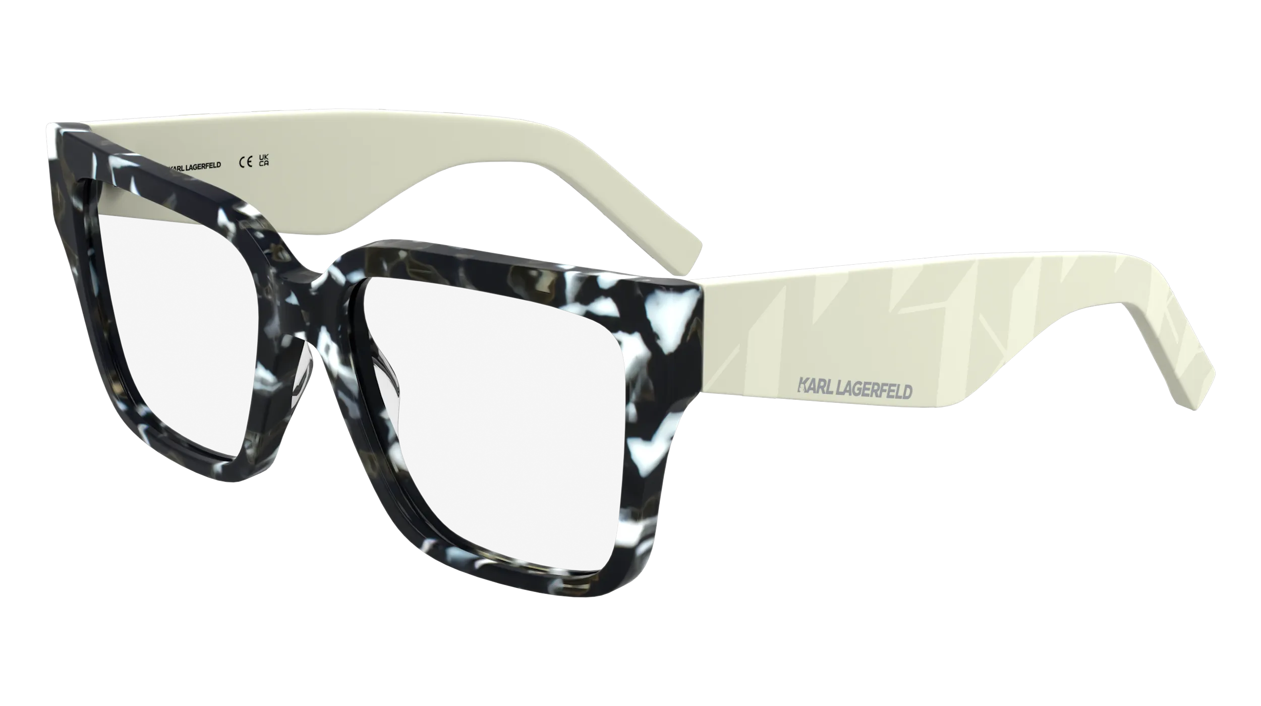 Karl Lagerfeld KL6201 016 Montature da vista Acetato Nero Squadrata Normale - immagine 1