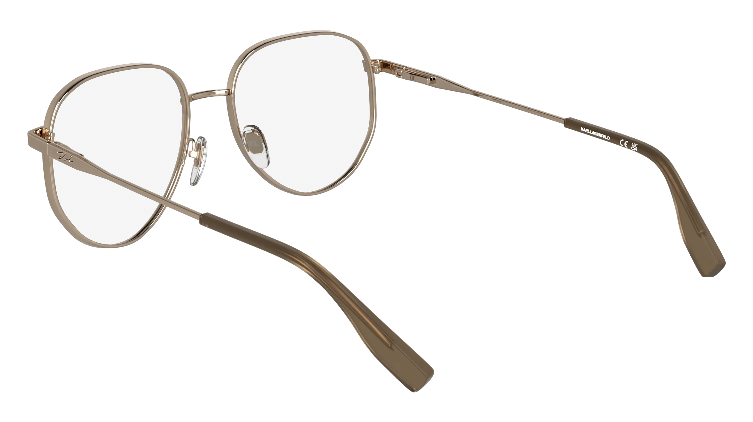 Karl Lagerfeld KL361 770 Montature da vista Metallo Oro Pilot Normale - immagine 4
