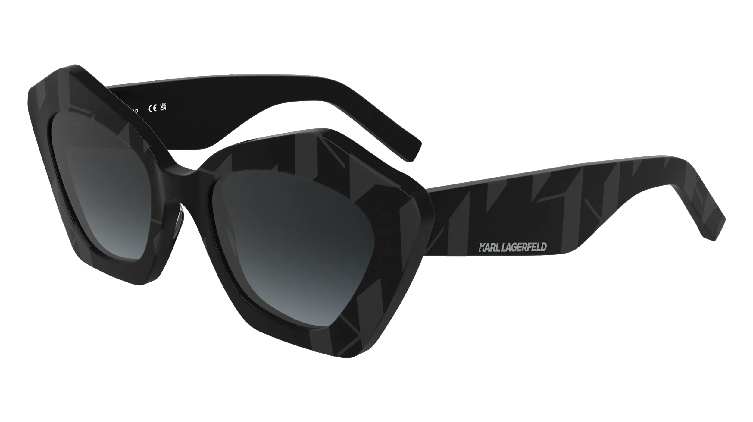 Karl Lagerfeld KL6199S 001 Occhiali da sole Acetato Nero Squadrata Normale - immagine 1