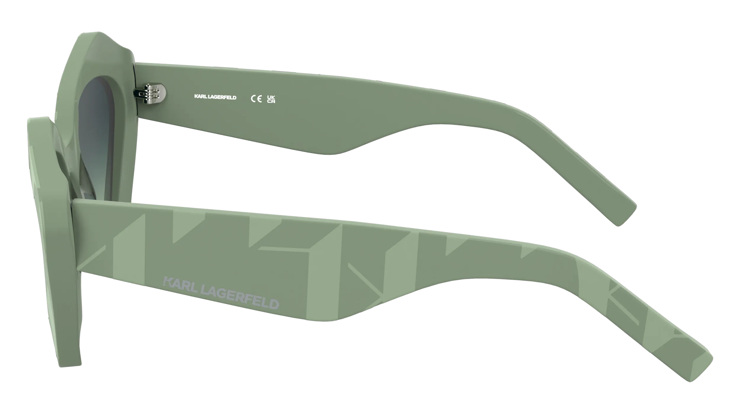 Karl Lagerfeld KL6199S 316 Occhiali da sole Acetato Grigio Squadrata Normale - immagine 3