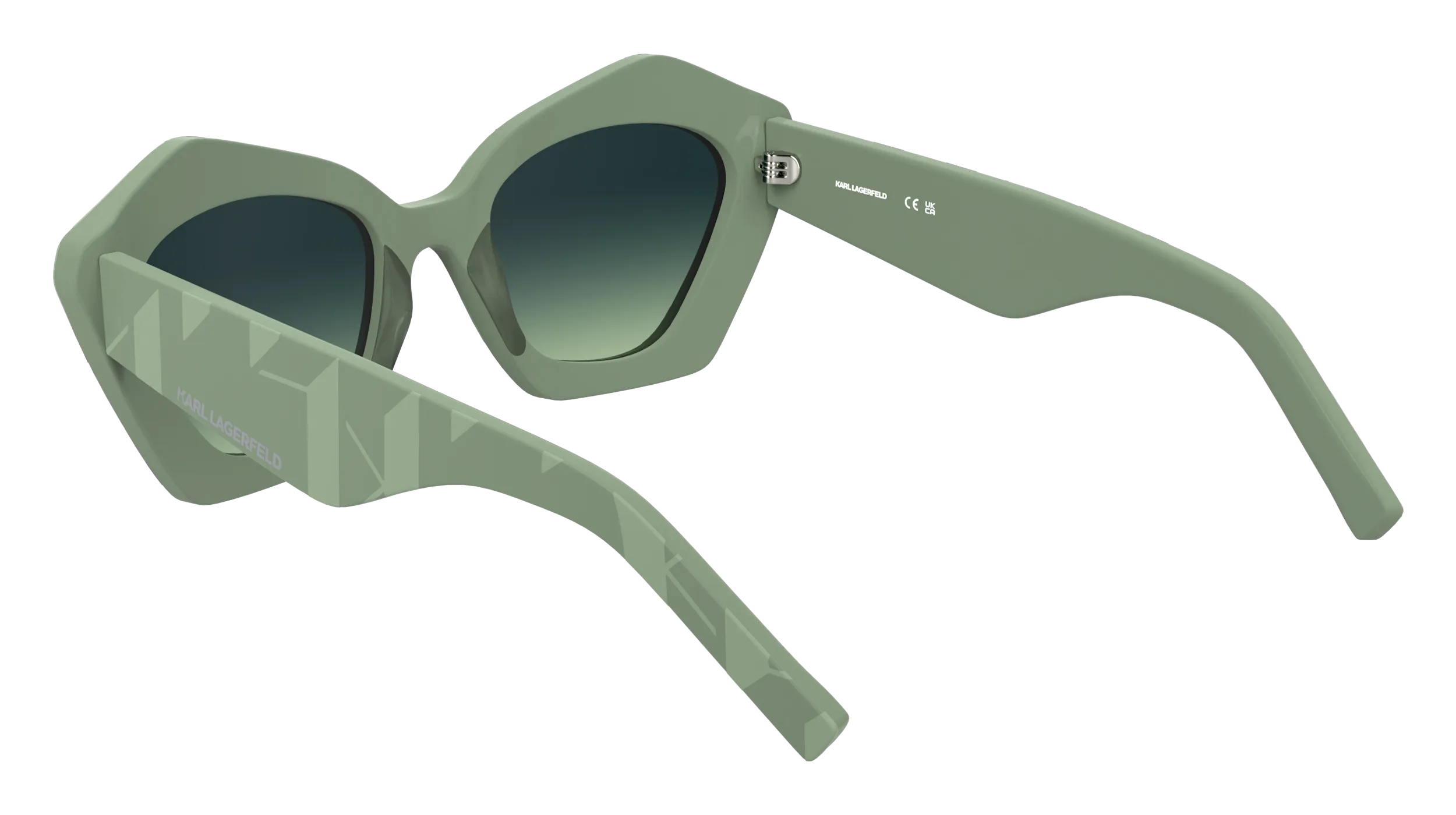 Karl Lagerfeld KL6199S 316 Occhiali da sole Acetato Grigio Squadrata Normale - immagine 4