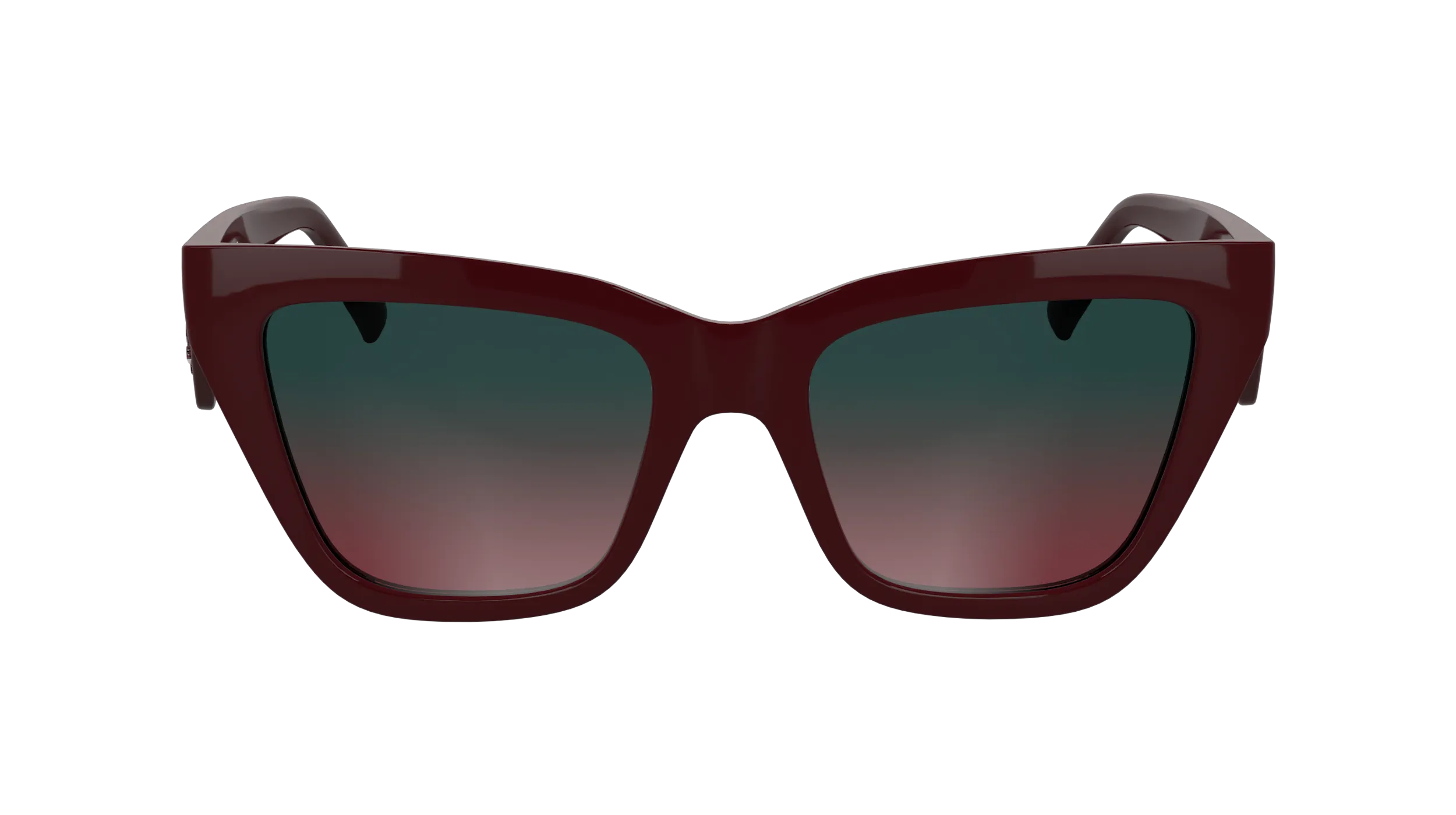 Karl Lagerfeld KL6184S 601 Occhiali da sole Iniettato Bordeaux Squadrata Normale - immagine 2