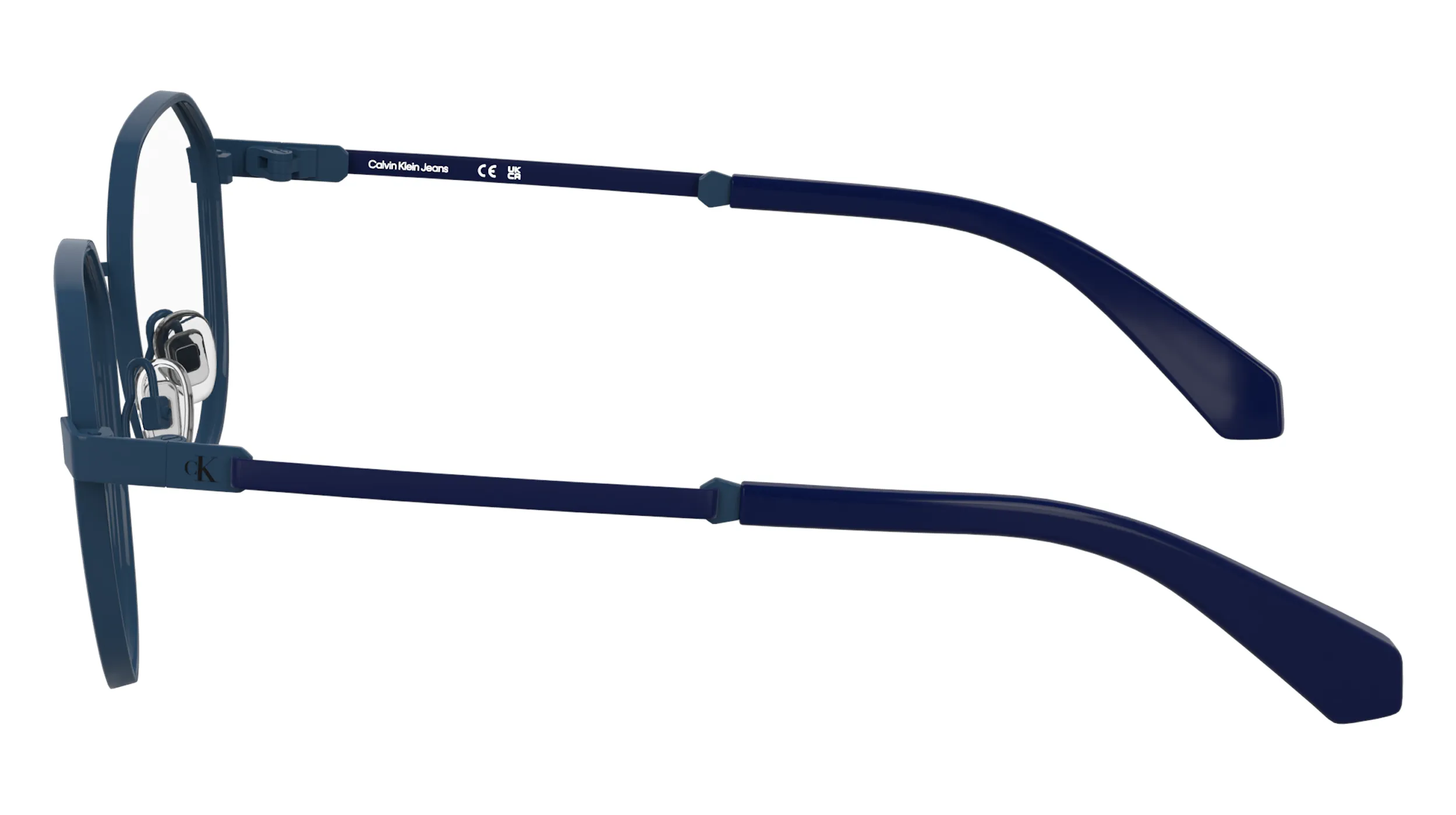 Calvin Klein Junior Calvin Klein CKJ25304 400 Montature da vista bambino Metallo Blu Squadrata Normale - immagine 3