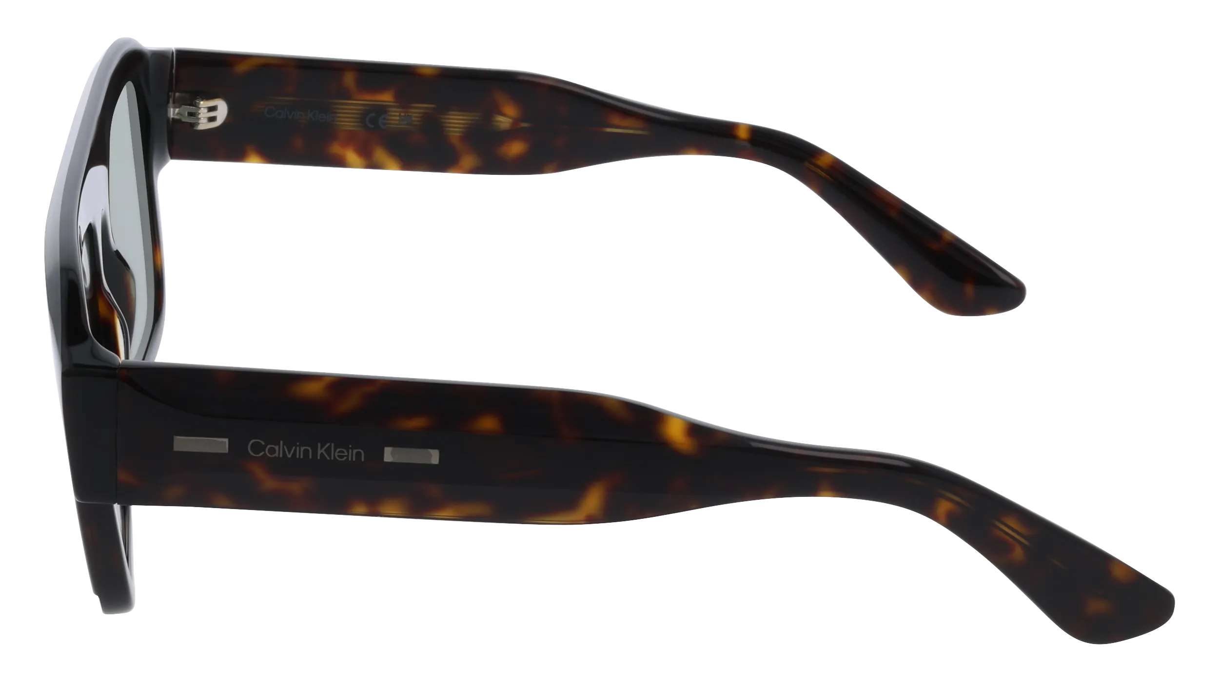Calvin Klein CK25509S 235 Occhiali da sole Acetato Havana Squadrata Normale - immagine 3