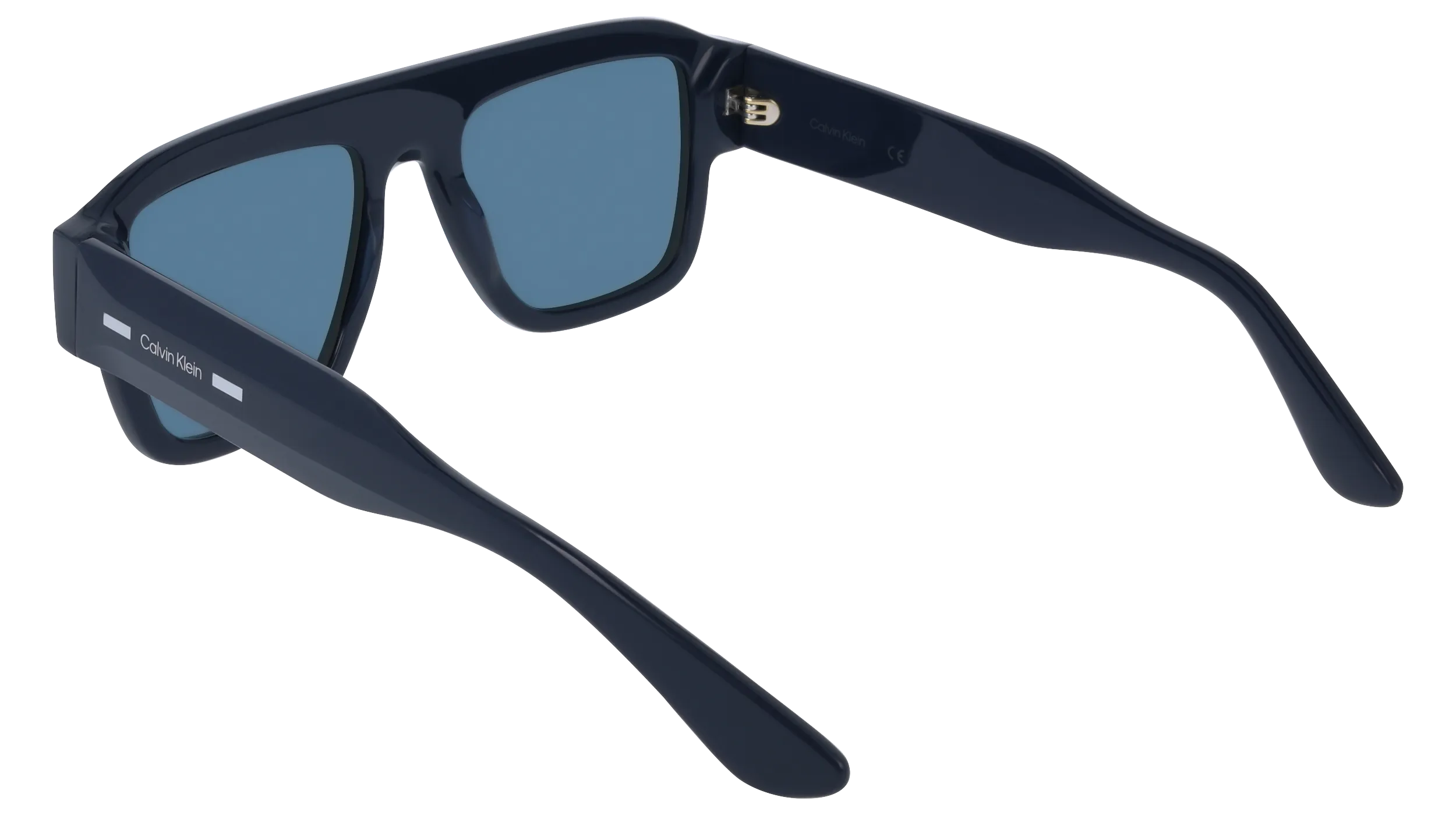Calvin Klein CK25509S 400 Occhiali da sole Acetato Blu Blu Squadrata Normale - immagine 4
