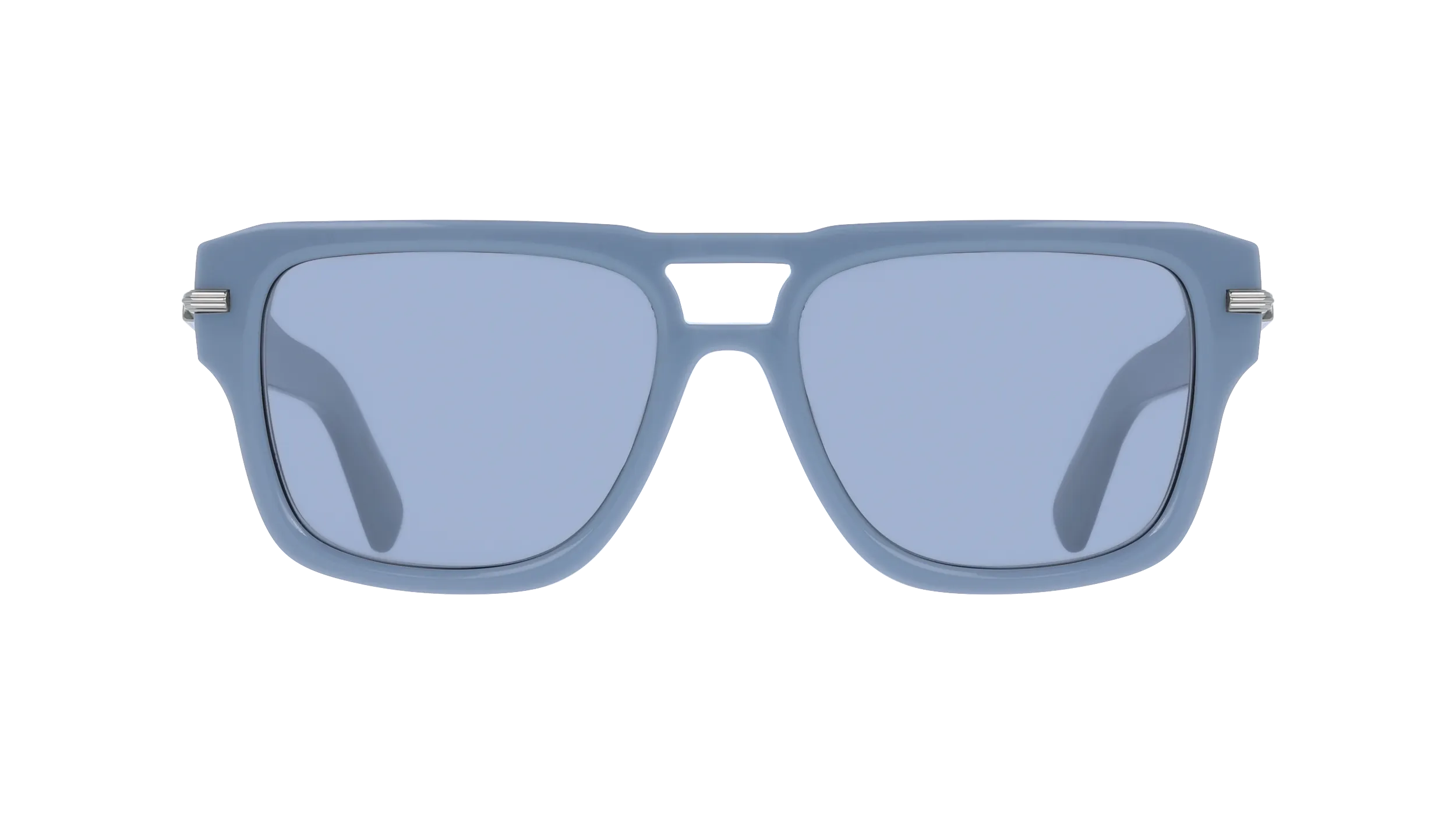 Ferragamo SF2070S 452 Occhiali da sole Acetato Azzurro Grigio Squadrata Normale - immagine 2