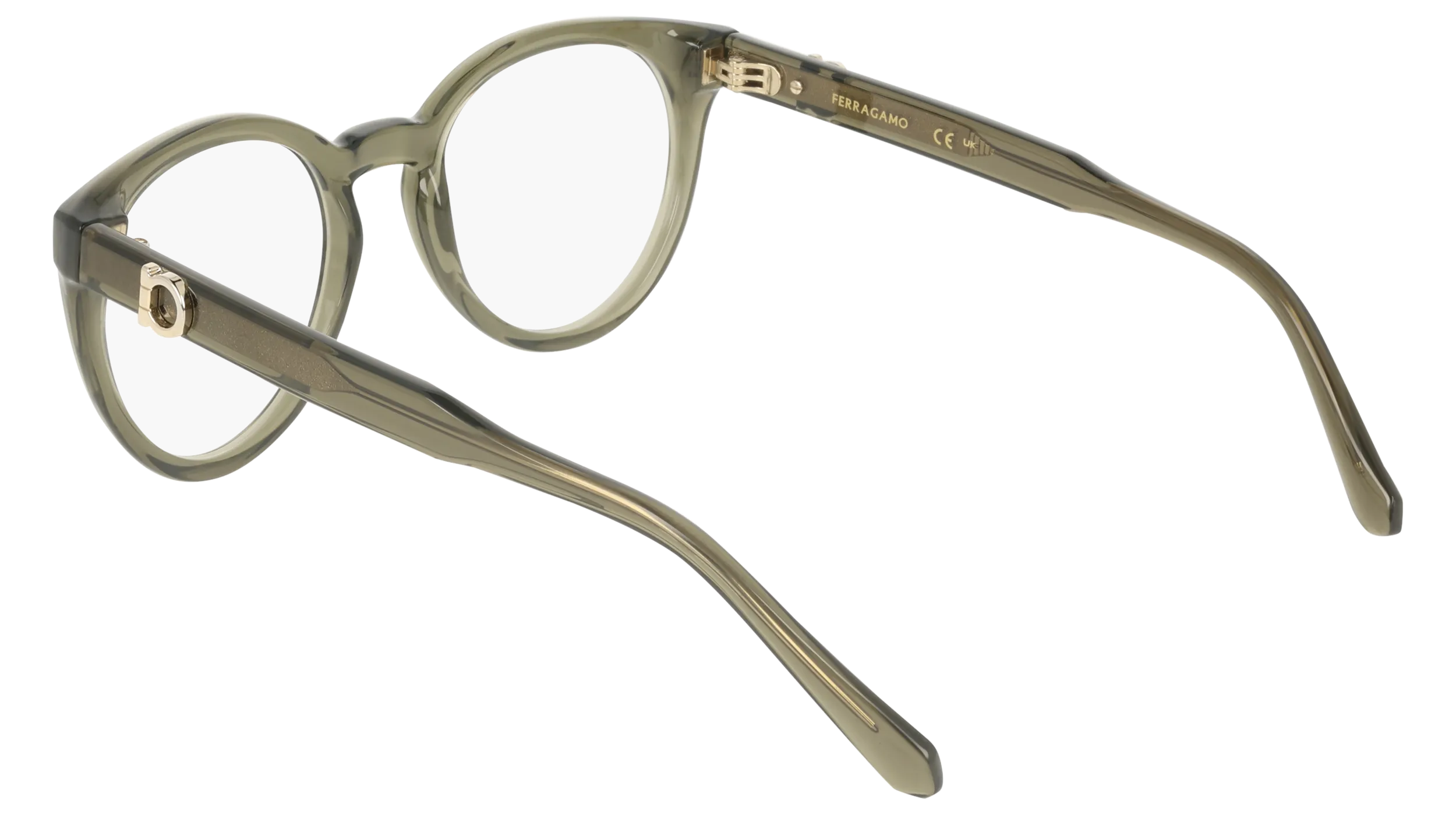 Ferragamo SF3032E 320 Montature da vista Verde Geometrica Normale - immagine 4