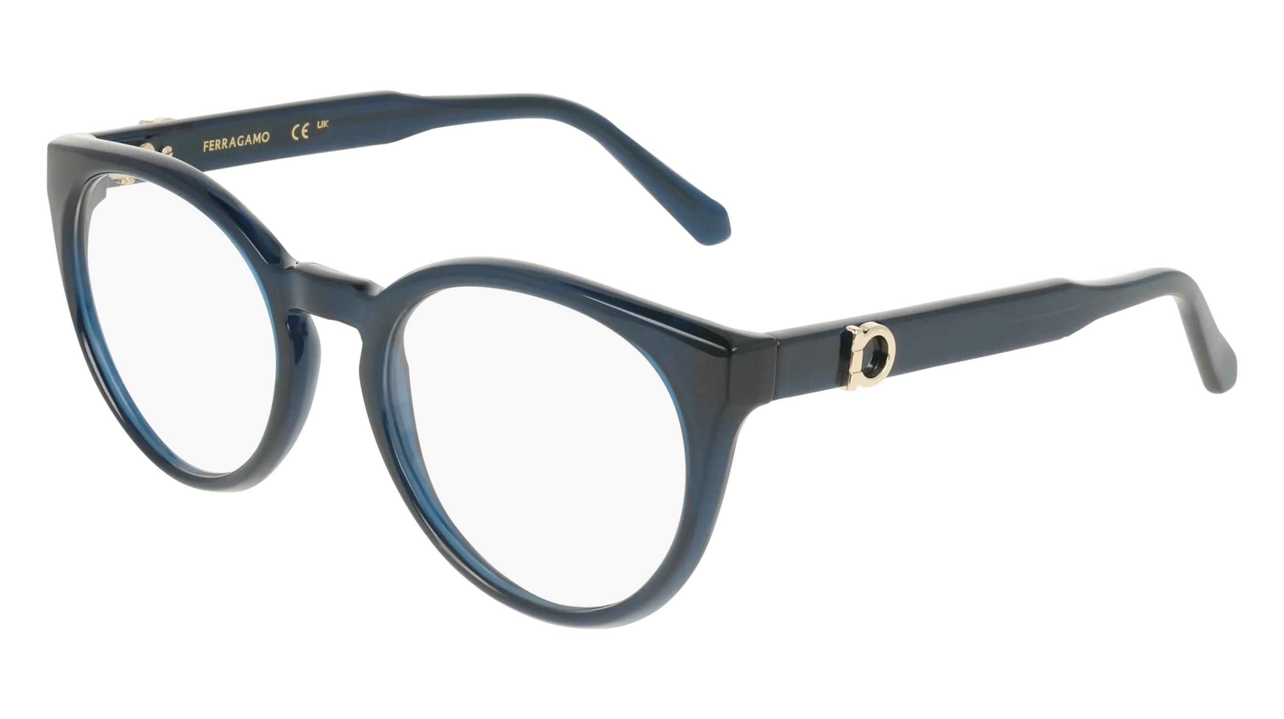 Ferragamo SF3032E 432 Montature da vista Blu Geometrica Normale - immagine 1