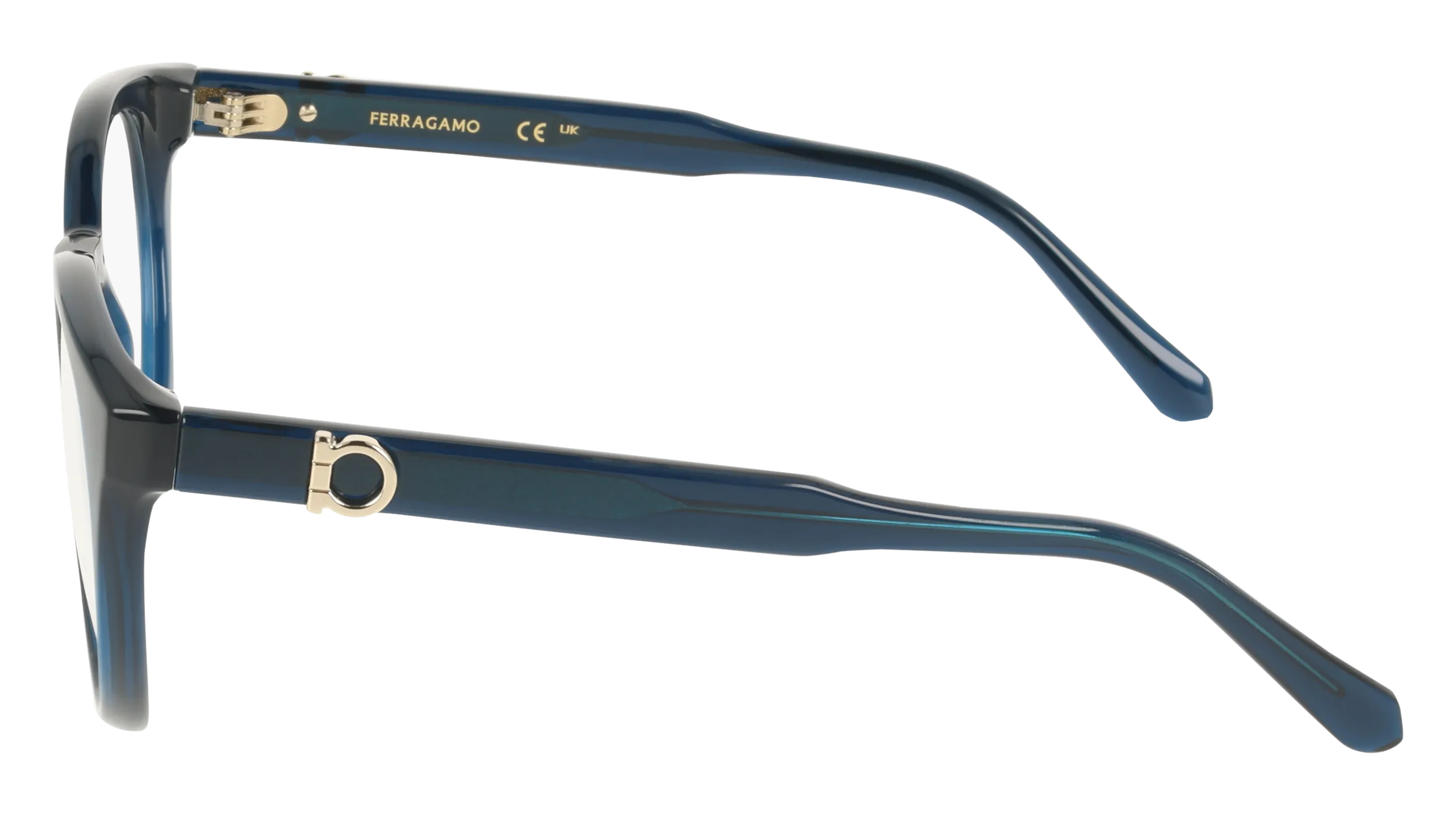 Ferragamo SF3032E 432 Montature da vista Blu Geometrica Normale - immagine 3