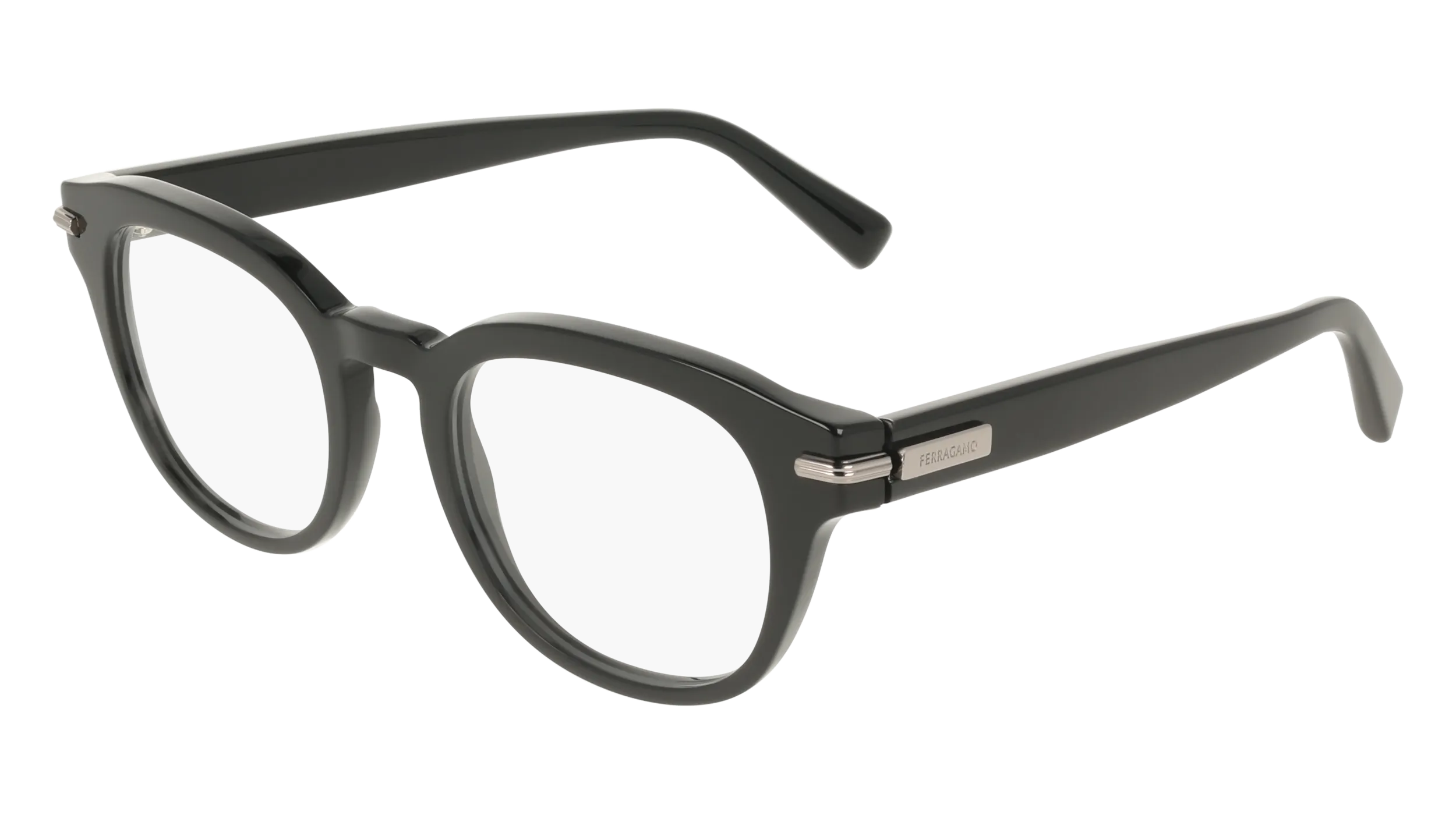 Ferragamo SF3033 001 Montature da vista Acetato Nero Geometrica Normale - immagine 1