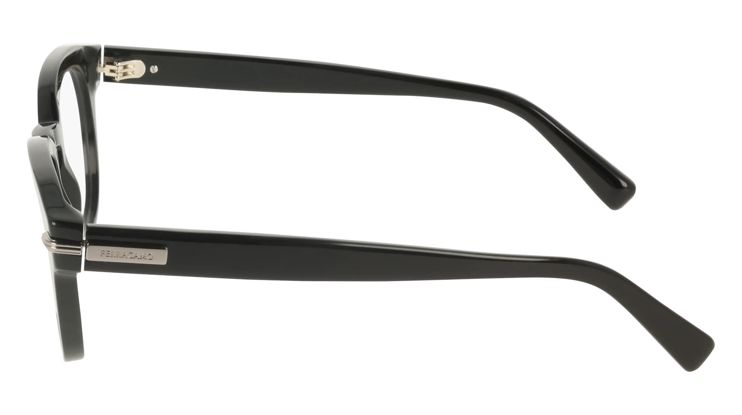 Ferragamo SF3033 001 Montature da vista Acetato Nero Geometrica Normale - immagine 3