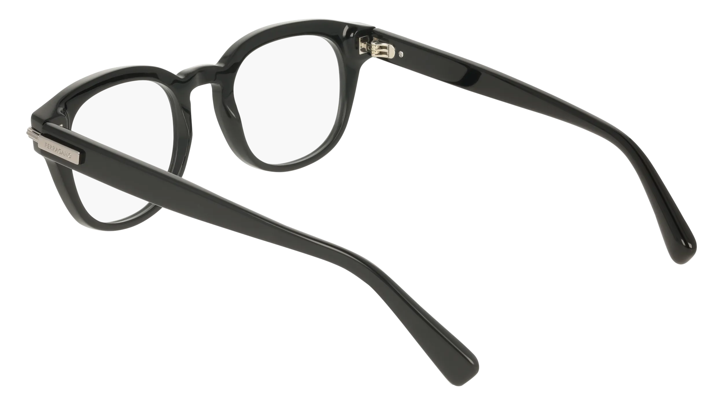 Ferragamo SF3033 001 Montature da vista Acetato Nero Geometrica Normale - immagine 4