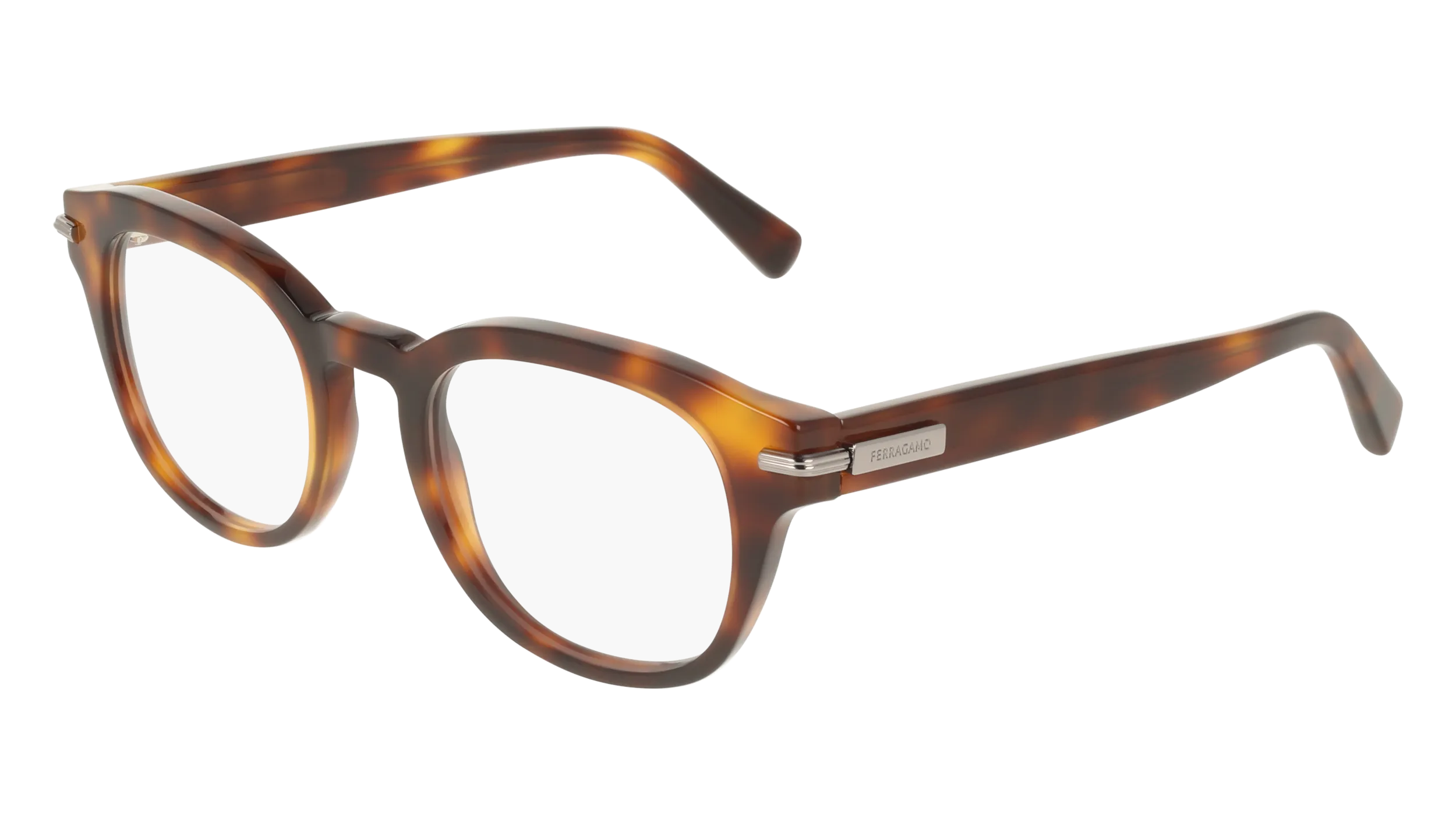 Ferragamo SF3033 240 Montature da vista Acetato Havana Geometrica Normale - immagine 1