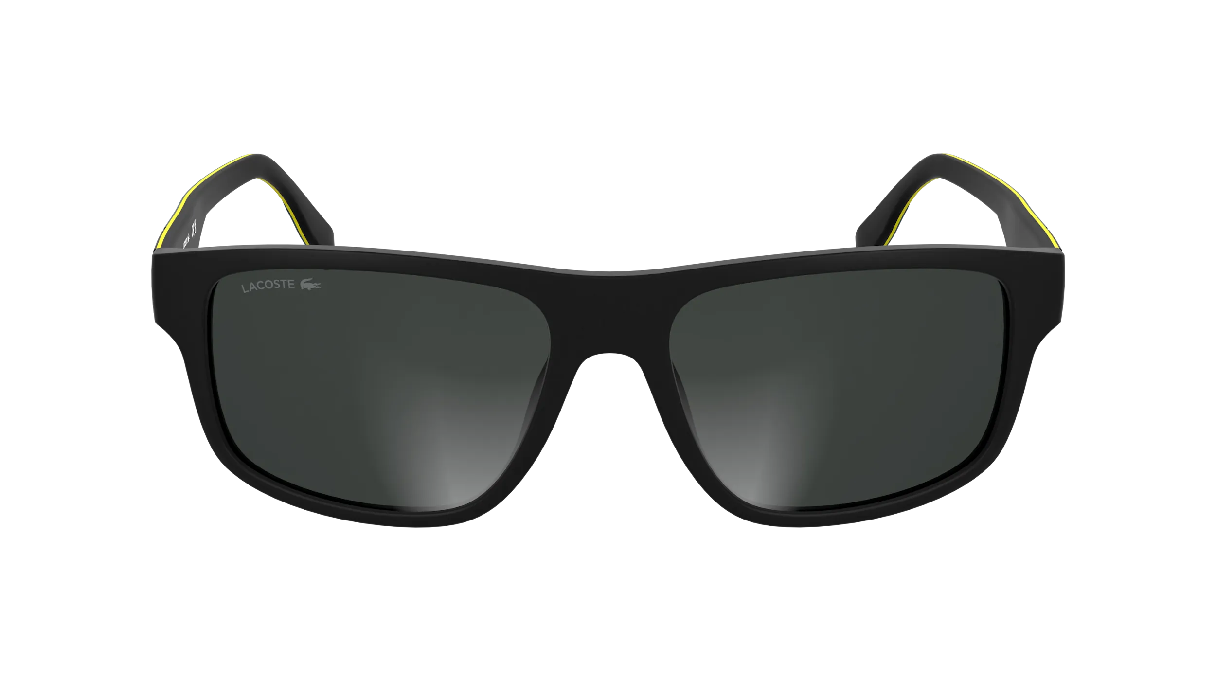 Lacoste L6057S 002 Occhiali da sole Bio-iniettato Nero Grigio Squadrata Normale - immagine 2