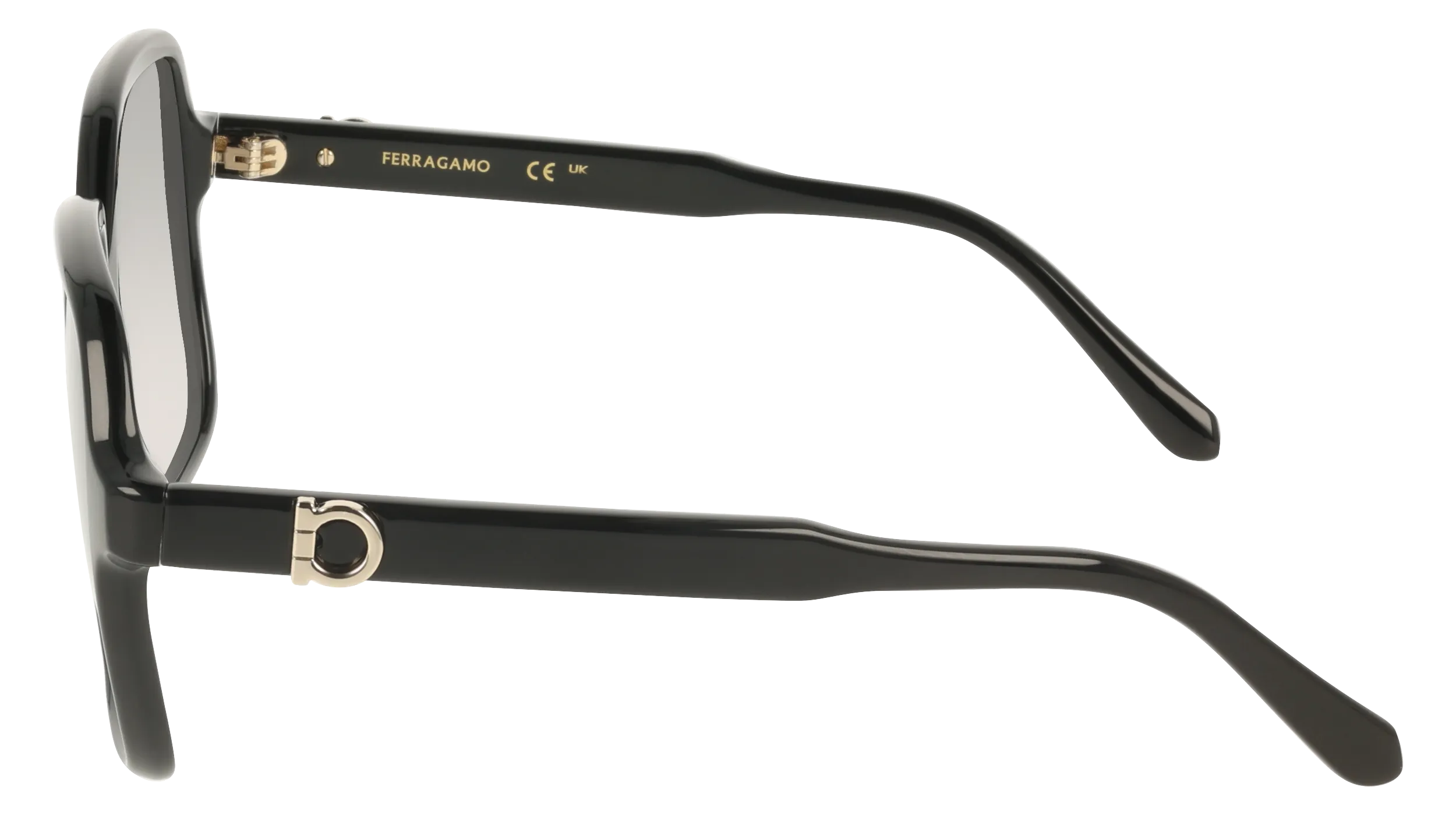 Ferragamo SF2069SE 001 Occhiali da sole Nero Squadrata Normale - immagine 3