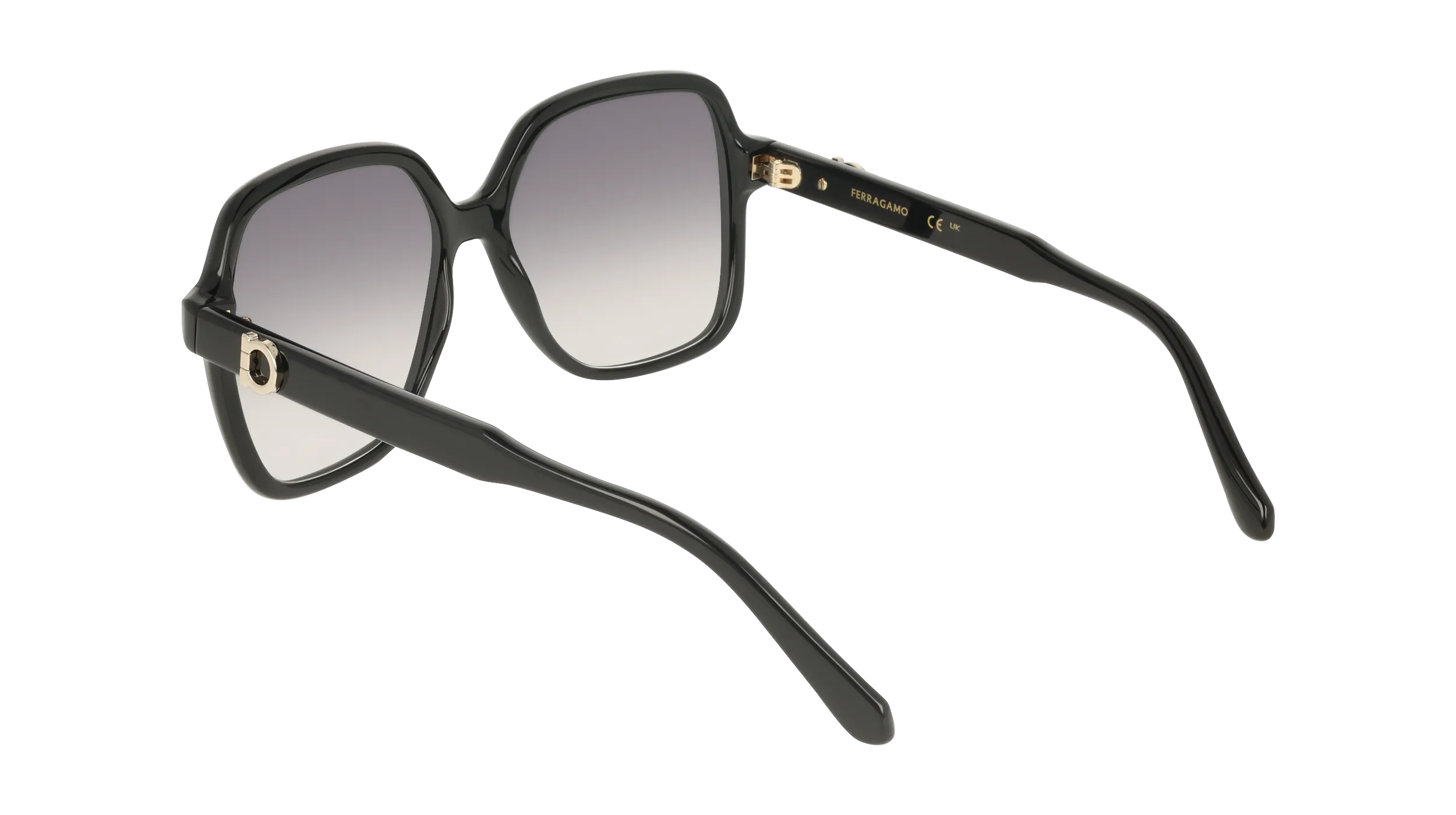 Ferragamo SF2069SE 001 Occhiali da sole Nero Squadrata Normale - immagine 4