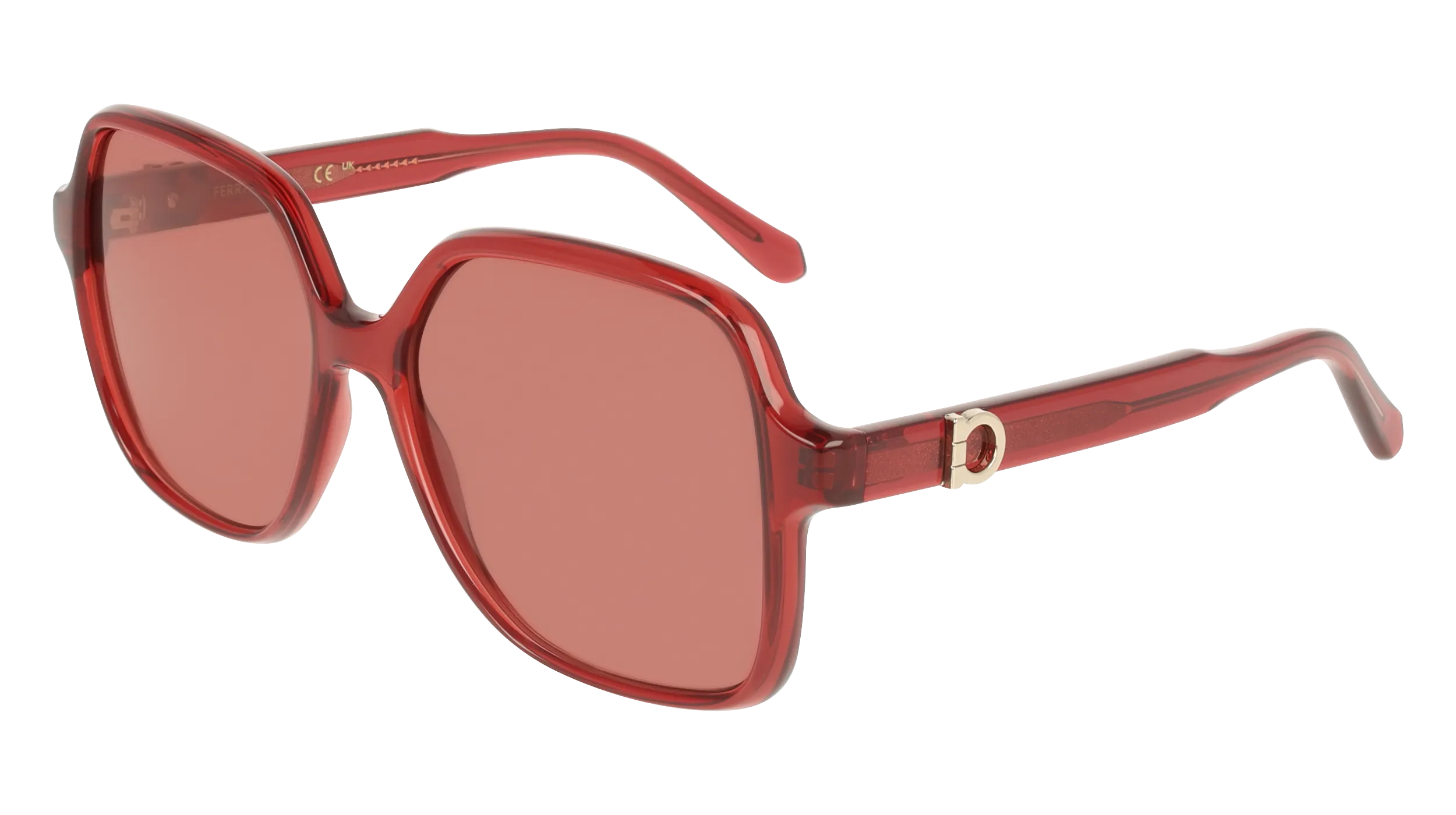 Ferragamo SF2069SE 616 Occhiali da sole Rosso Squadrata Normale - immagine 1