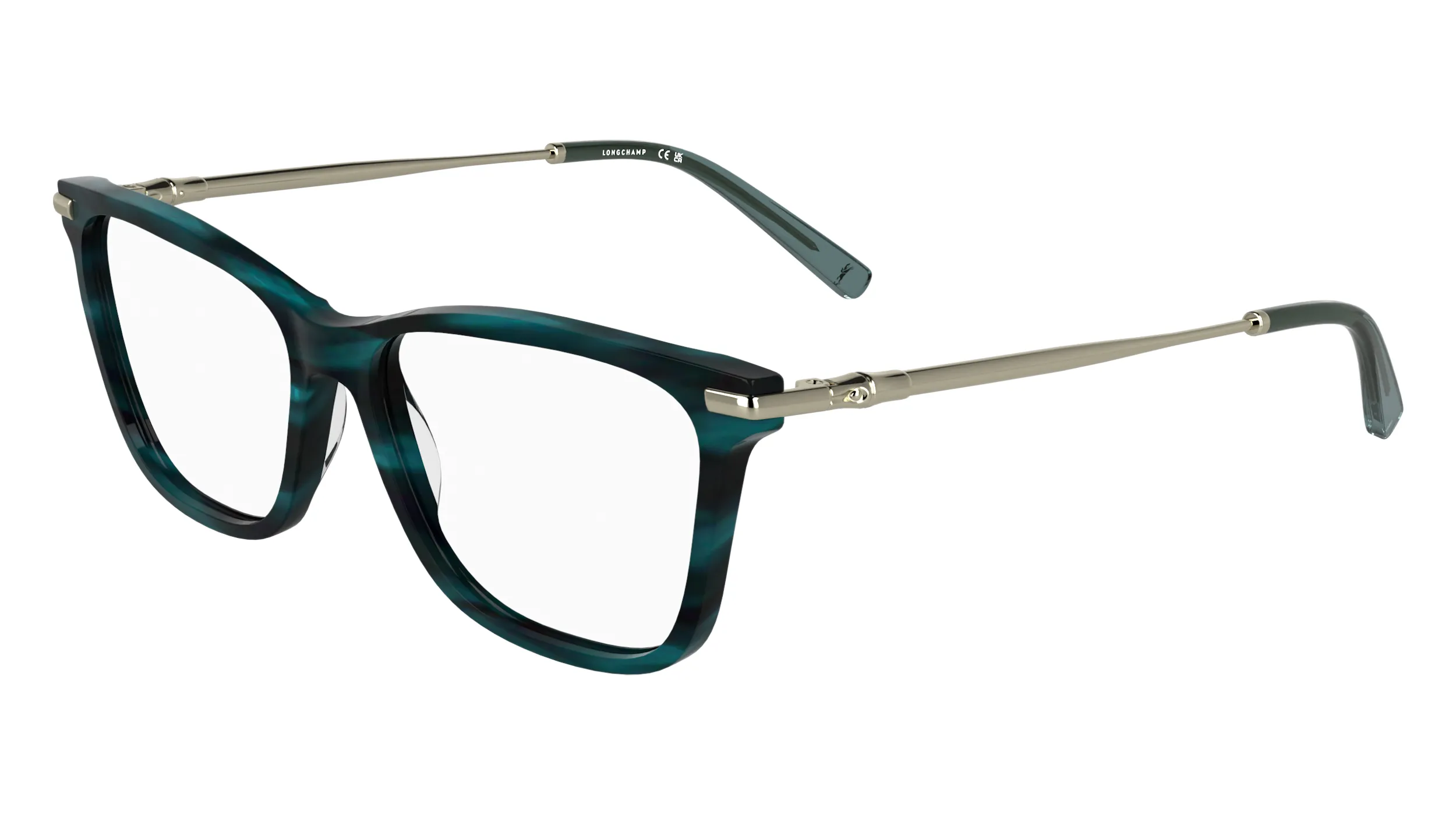 LONGCHAMP LO2772 427 Montature da vista Acetato Petrolio Squadrata Normale - immagine 1