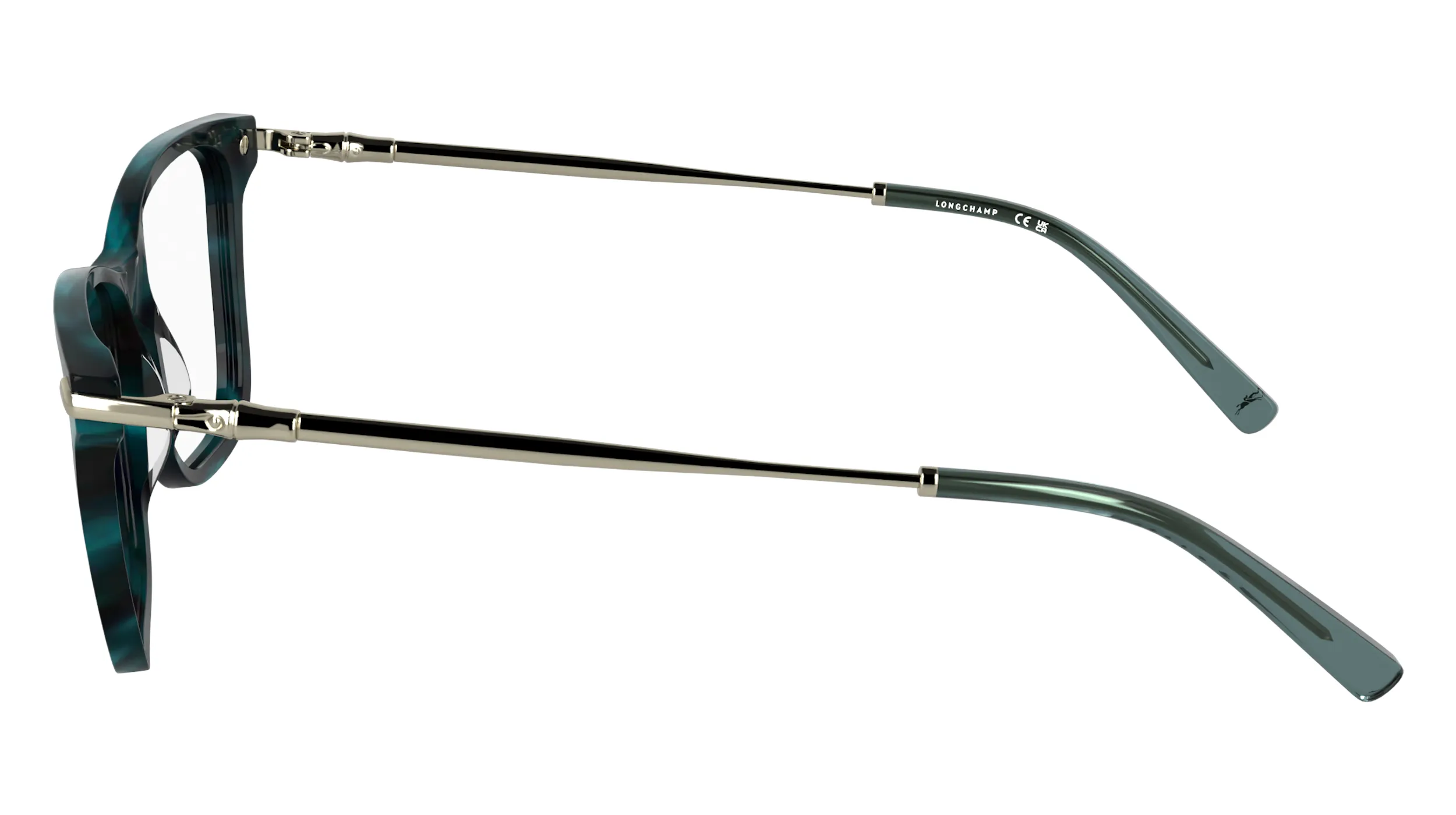 LONGCHAMP LO2772 427 Montature da vista Acetato Petrolio Squadrata Normale - immagine 3