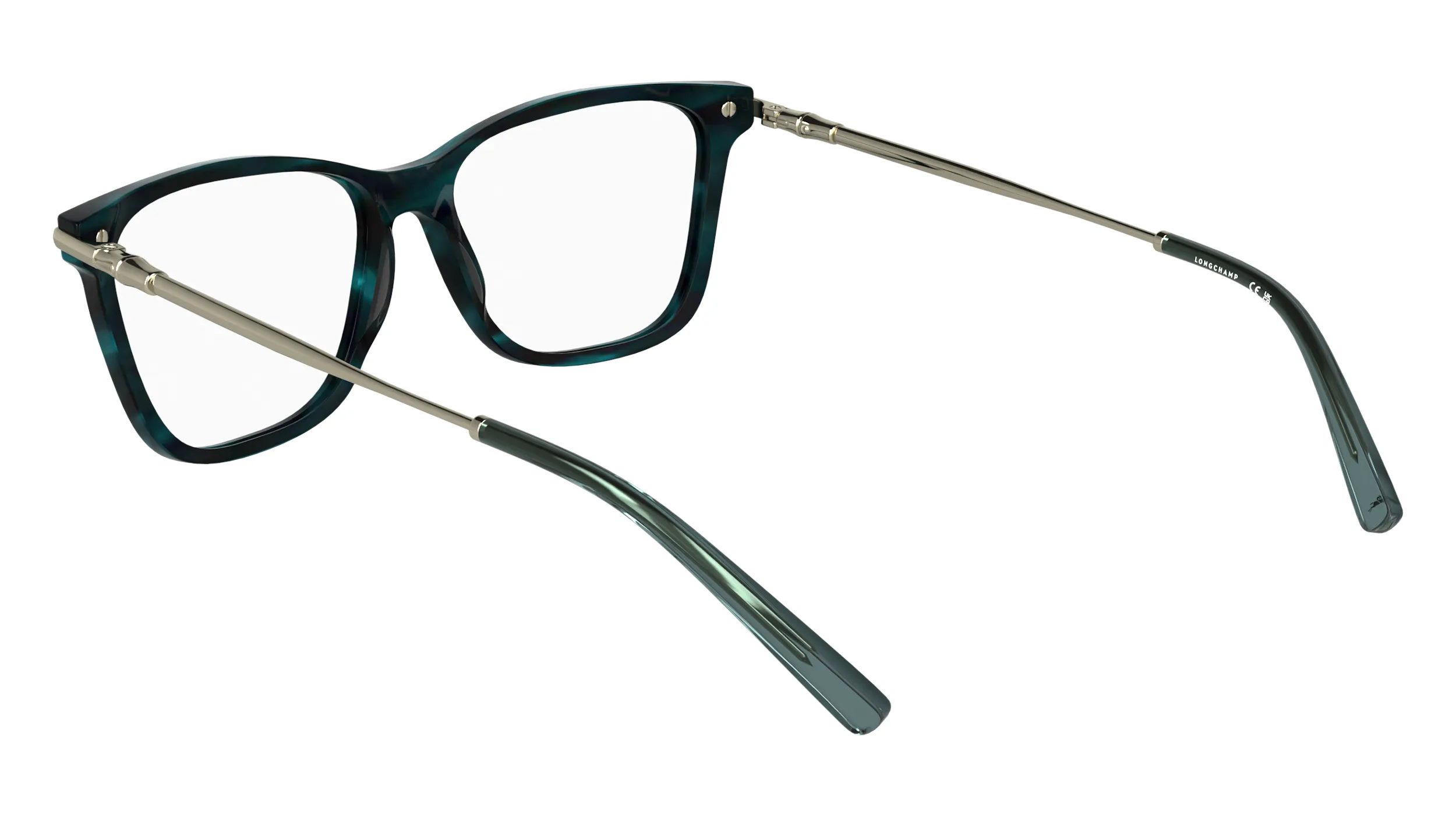 LONGCHAMP LO2772 427 Montature da vista Acetato Petrolio Squadrata Normale - immagine 4
