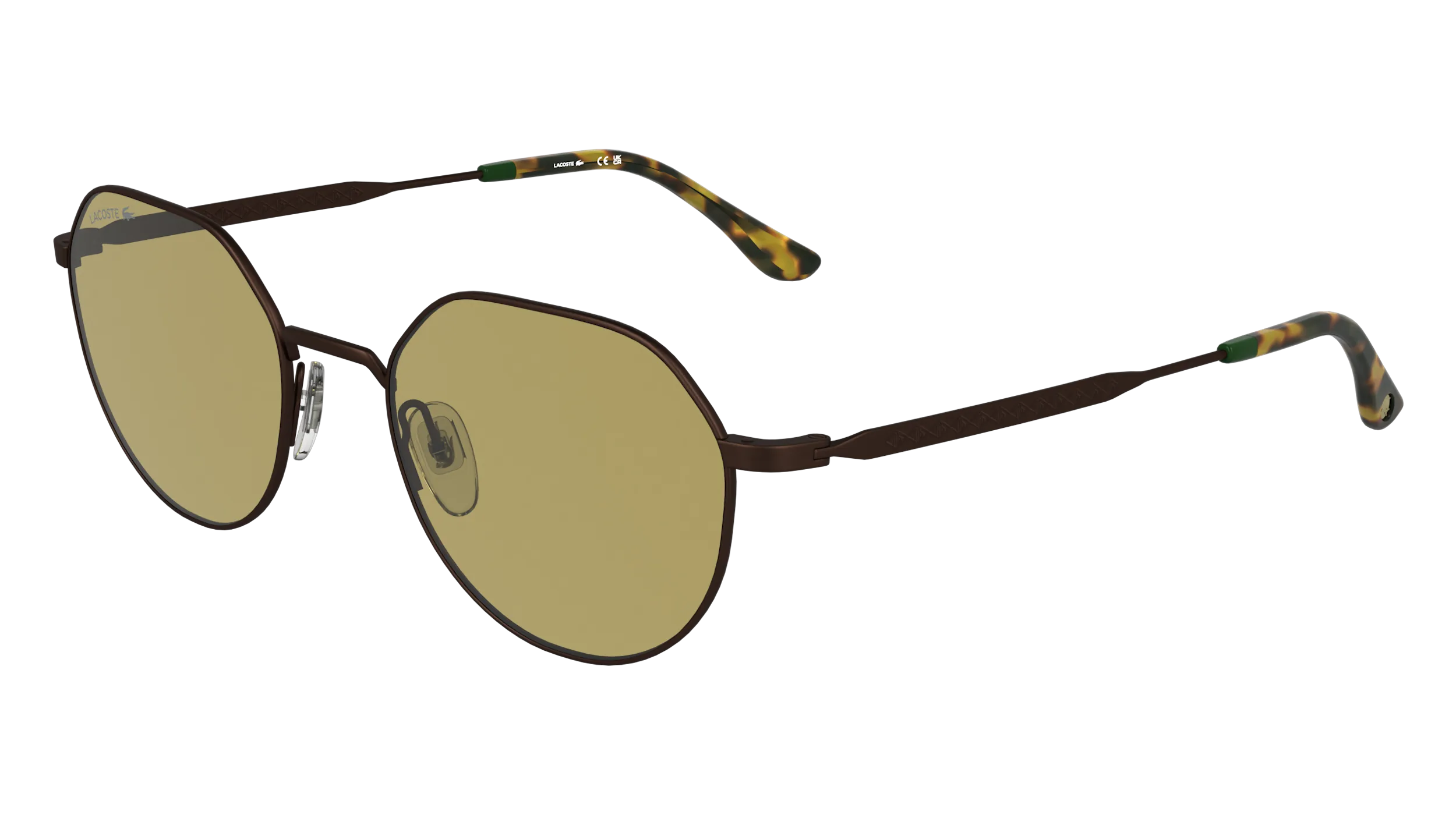 Lacoste L268S 210 Occhiali da sole Metallo Marrone Marrone Squadrata Normale - immagine 1