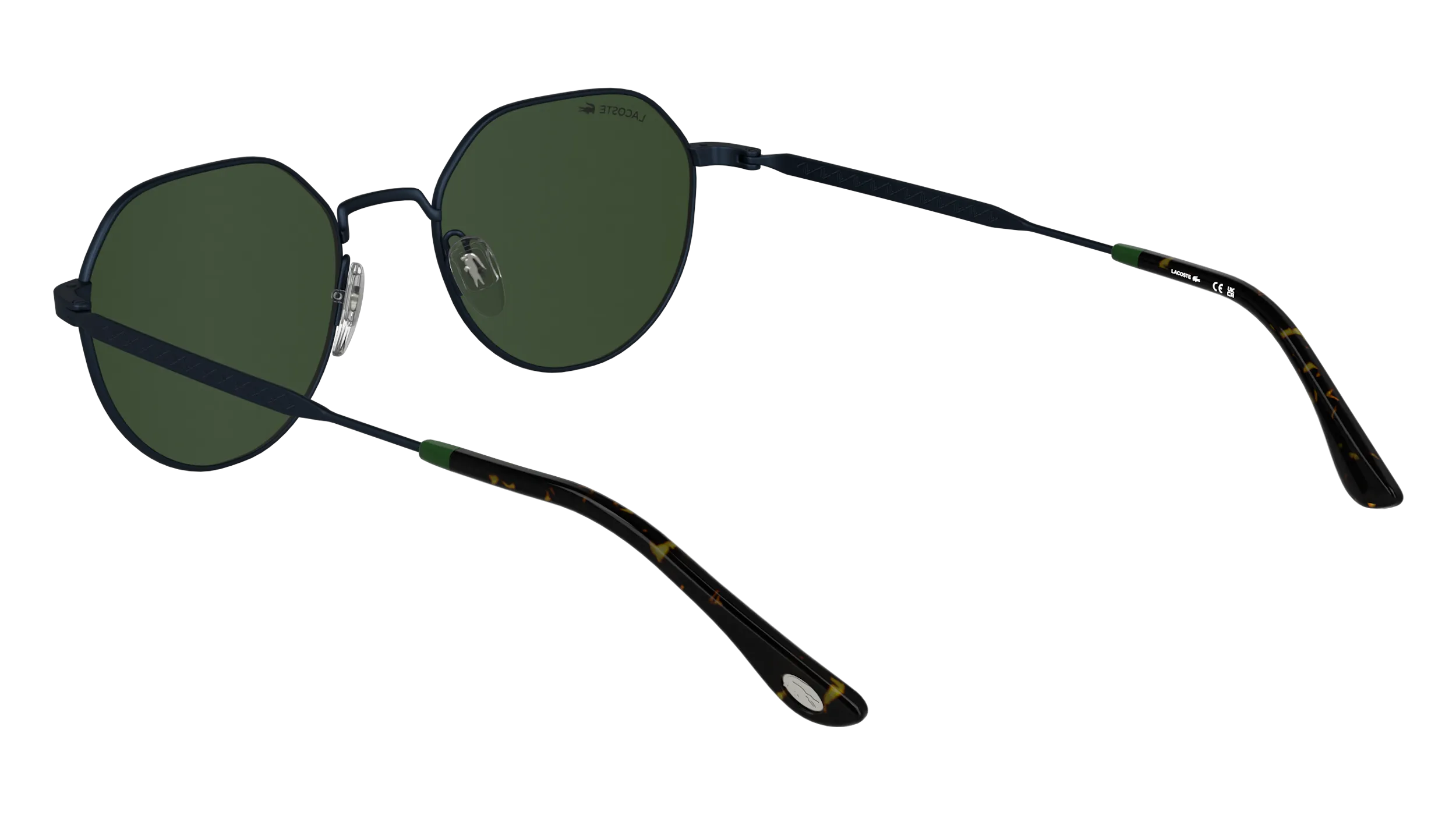 Lacoste L268S 410 Occhiali da sole Metallo Blu Squadrata Normale - immagine 4