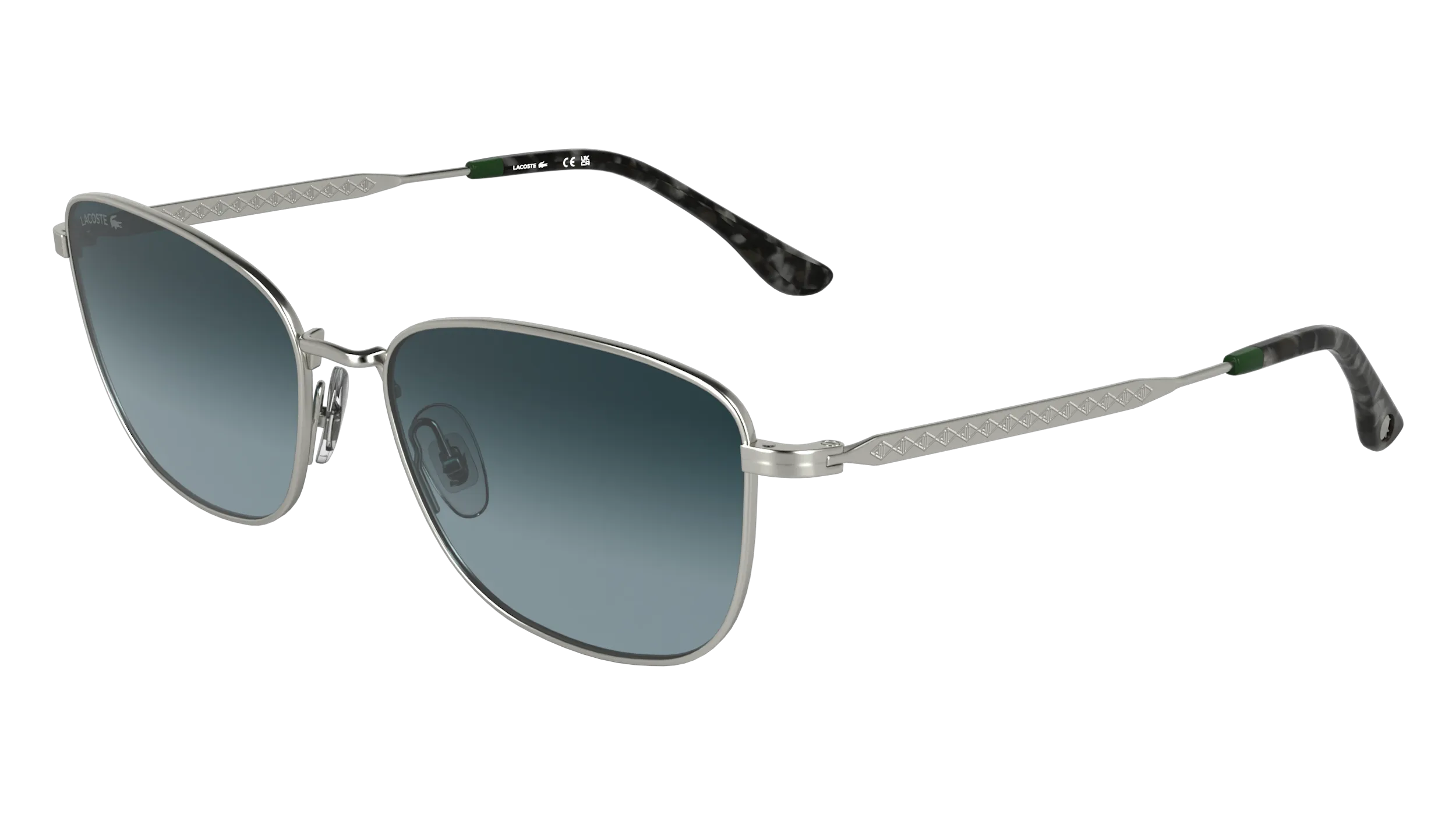 Lacoste L270S 045 Occhiali da sole Metallo Argento Squadrata Normale - immagine 1