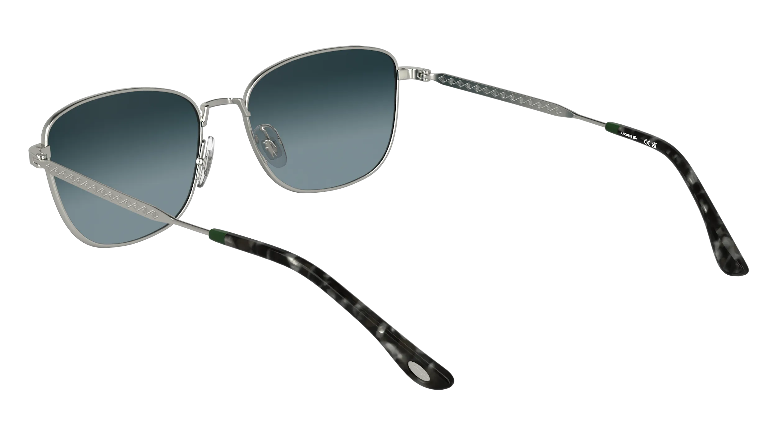 Lacoste L270S 045 Occhiali da sole Metallo Argento Squadrata Normale - immagine 4