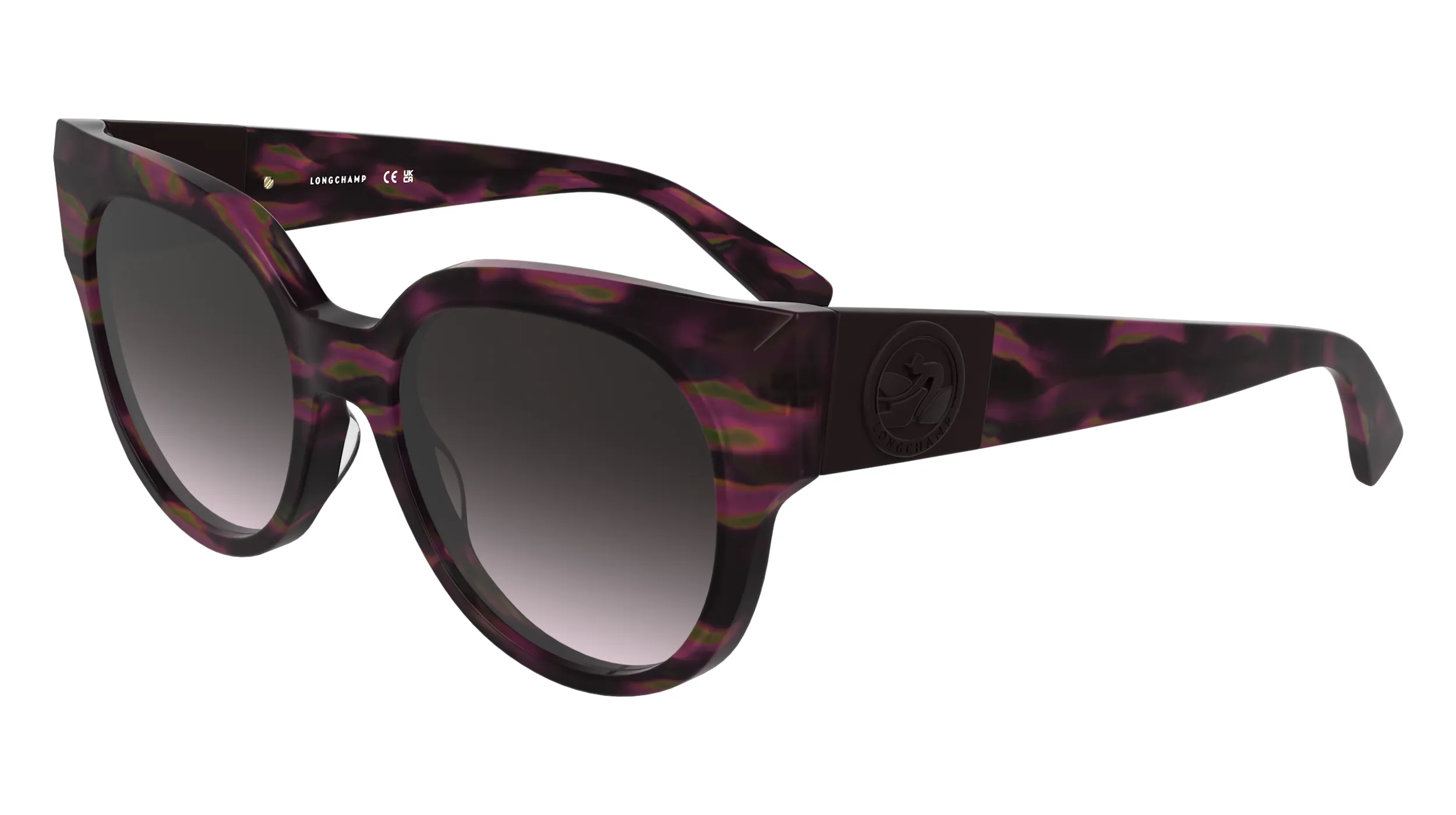LONGCHAMP LO779S 234 Occhiali da sole Acetato Viola Rotonda Normale - immagine 1