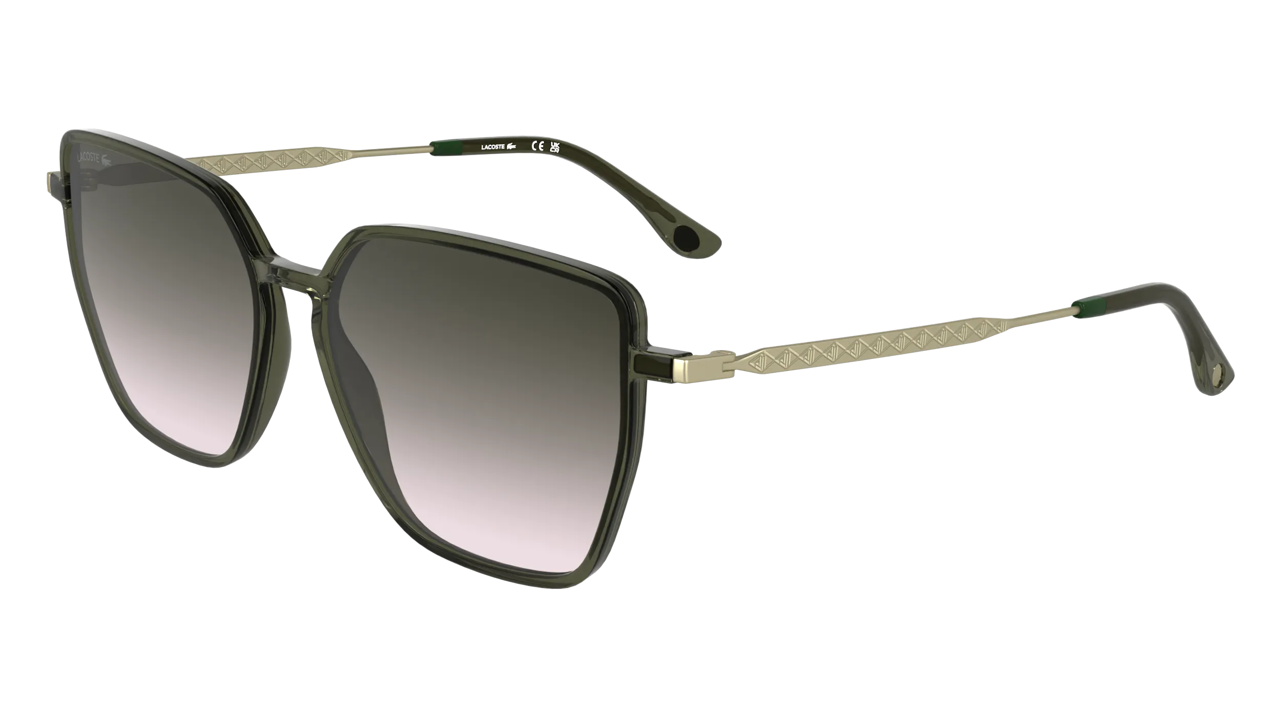 Lacoste L6062S 275 Occhiali da sole Bio-iniettato Verde Squadrata Normale - immagine 1