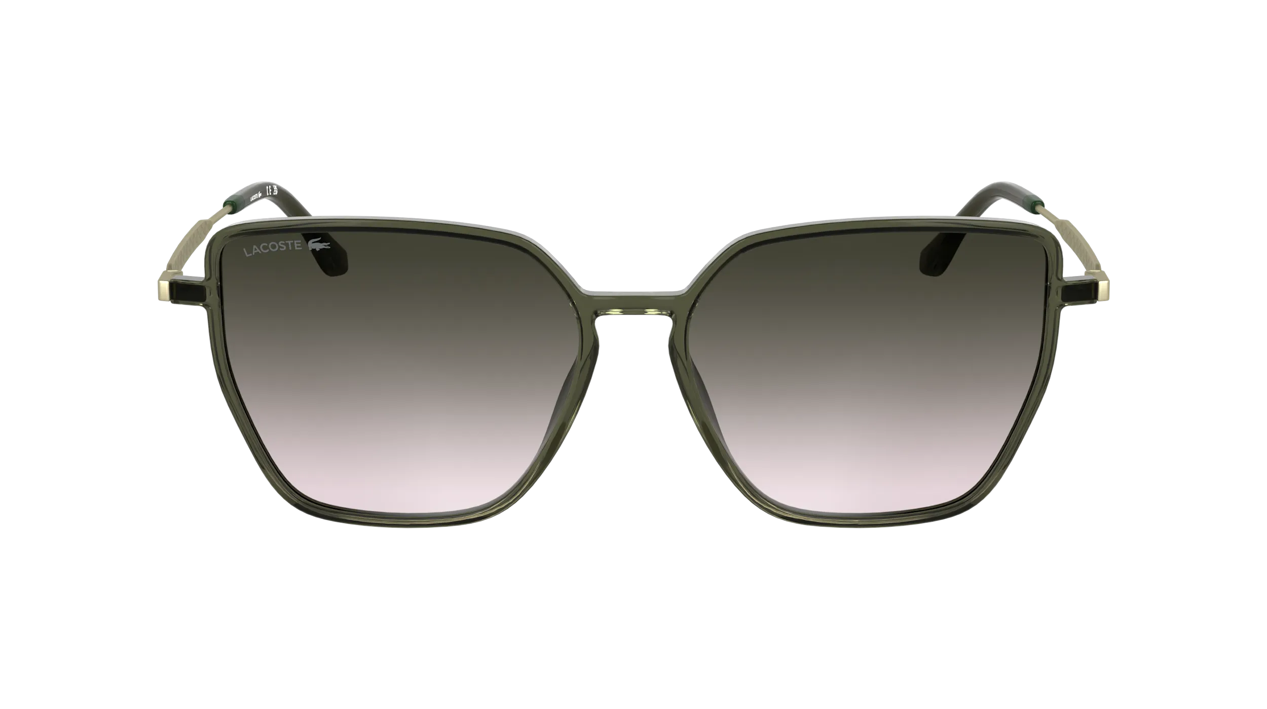 Lacoste L6062S 275 Occhiali da sole Bio-iniettato Verde Squadrata Normale - immagine 2