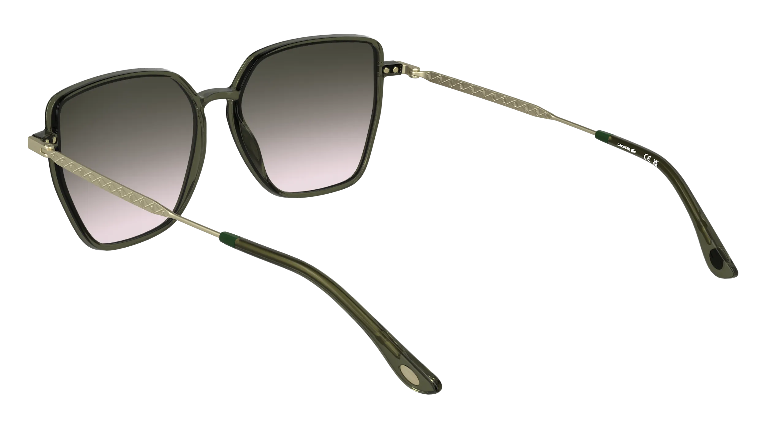 Lacoste L6062S 275 Occhiali da sole Bio-iniettato Verde Squadrata Normale - immagine 4