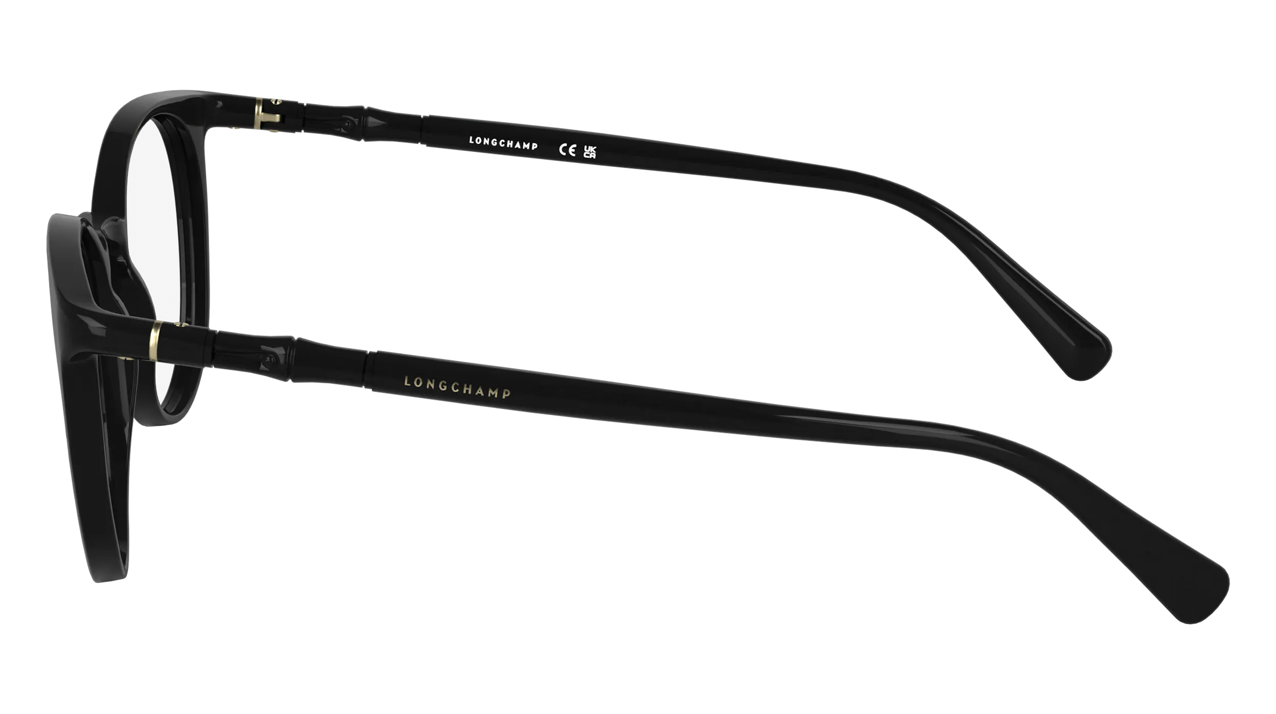 LONGCHAMP LO2768 001 Montature da vista Bio-iniettato Nero Rotonda Normale - immagine 3