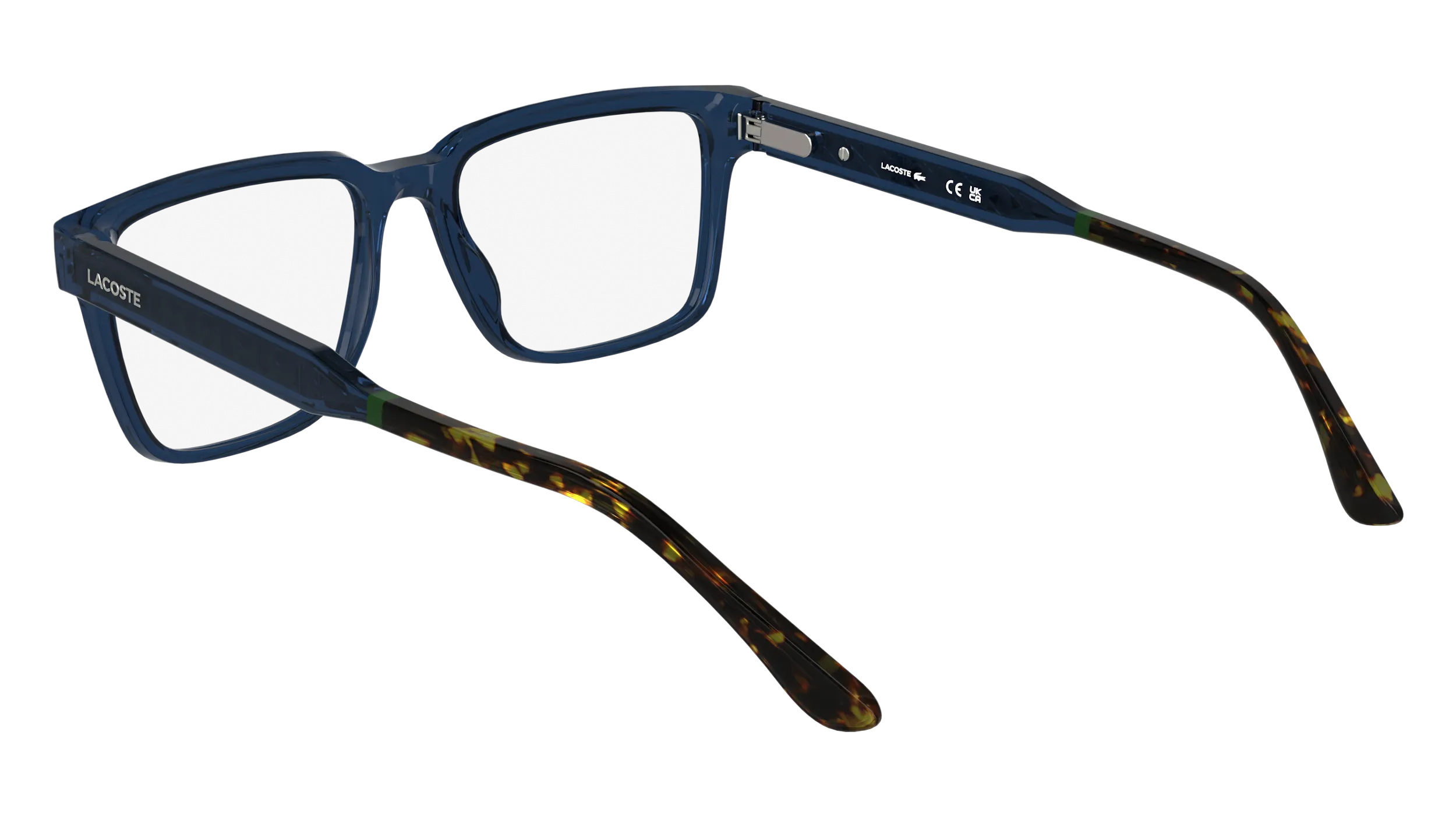 Lacoste L2976 410 Montature da vista Bio-iniettato Blu Squadrata Normale - immagine 4