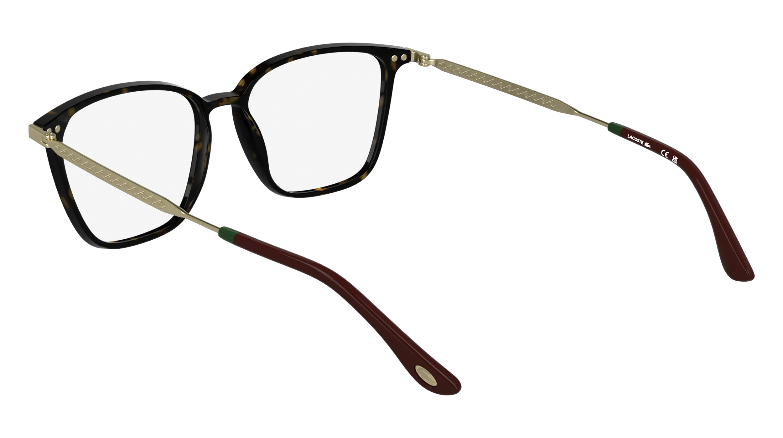 Lacoste L2984 230 Montature da vista Bio-iniettato Havana Squadrata Normale - immagine 4