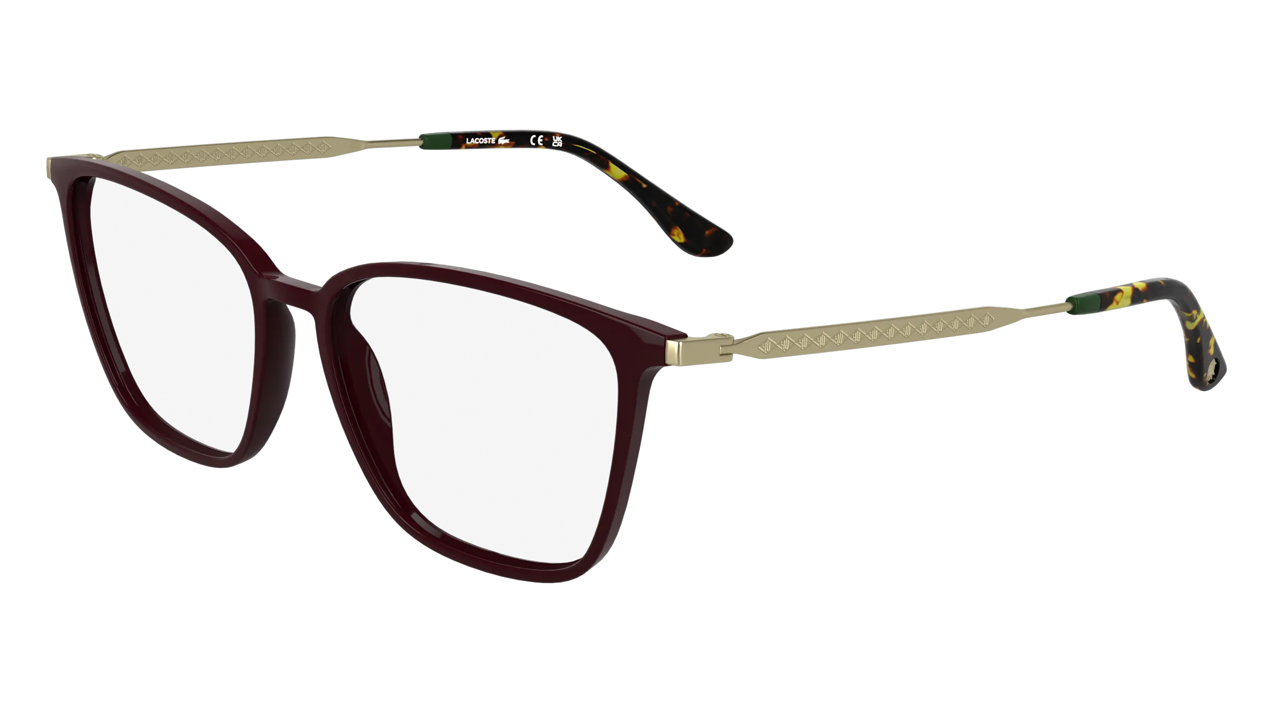 Lacoste L2984 601 Montature da vista Bio-iniettato Bordeaux Squadrata Normale - immagine 1