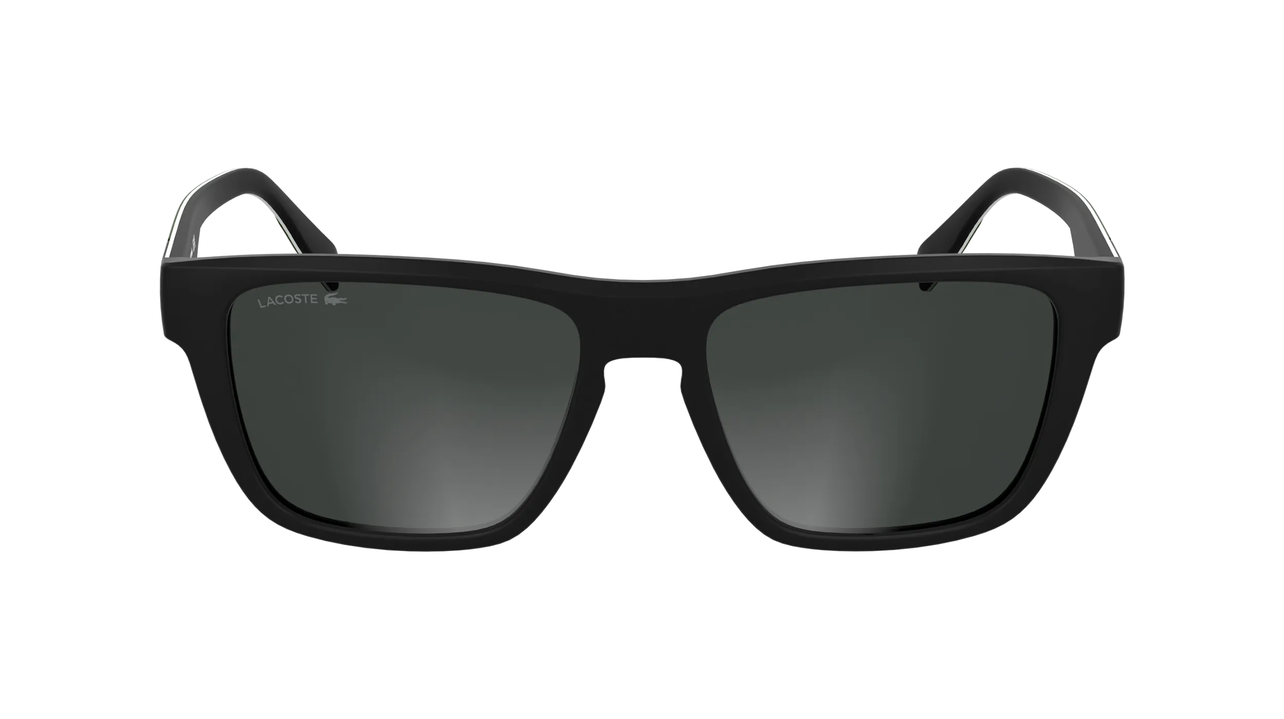 Lacoste L6058S 002 Occhiali da sole Bio-iniettato Nero Grigio Squadrata Normale - immagine 2