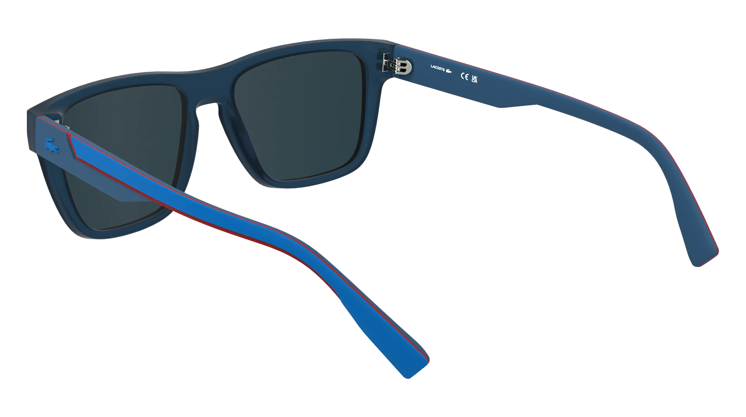 Lacoste L6058S 424 Occhiali da sole Bio-iniettato Blu Blu Squadrata Normale - immagine 4