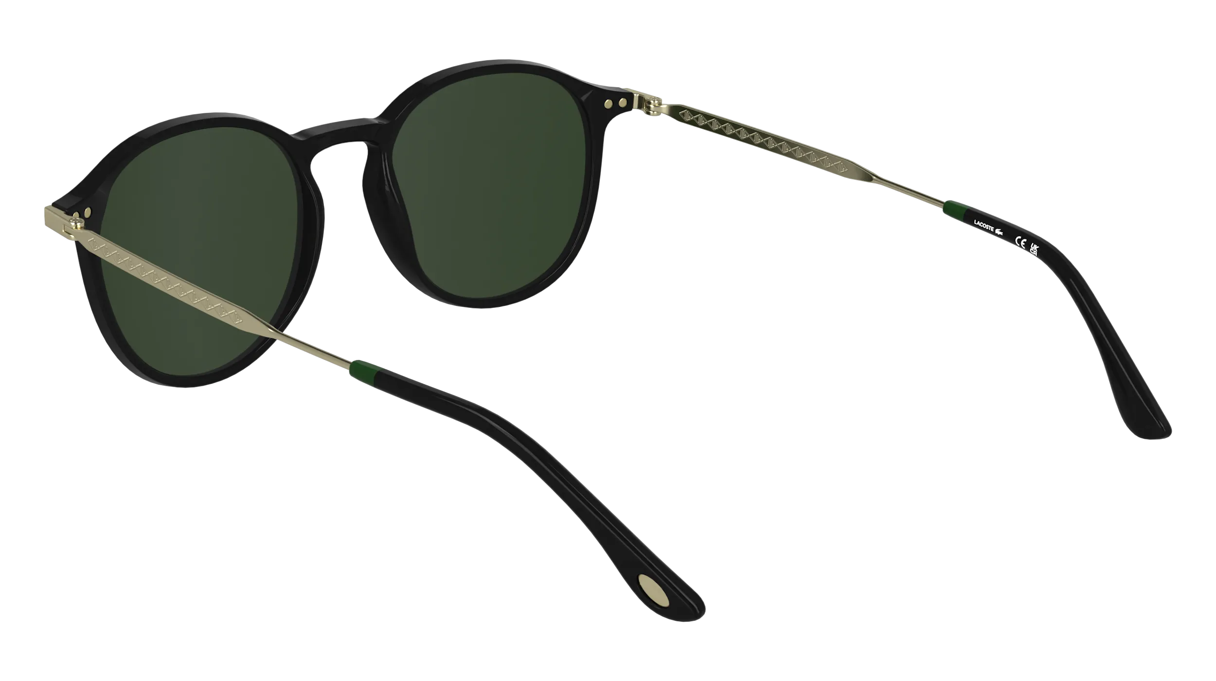 Lacoste L6061S 001 Occhiali da sole Bio-iniettato Nero Squadrata Normale - immagine 4