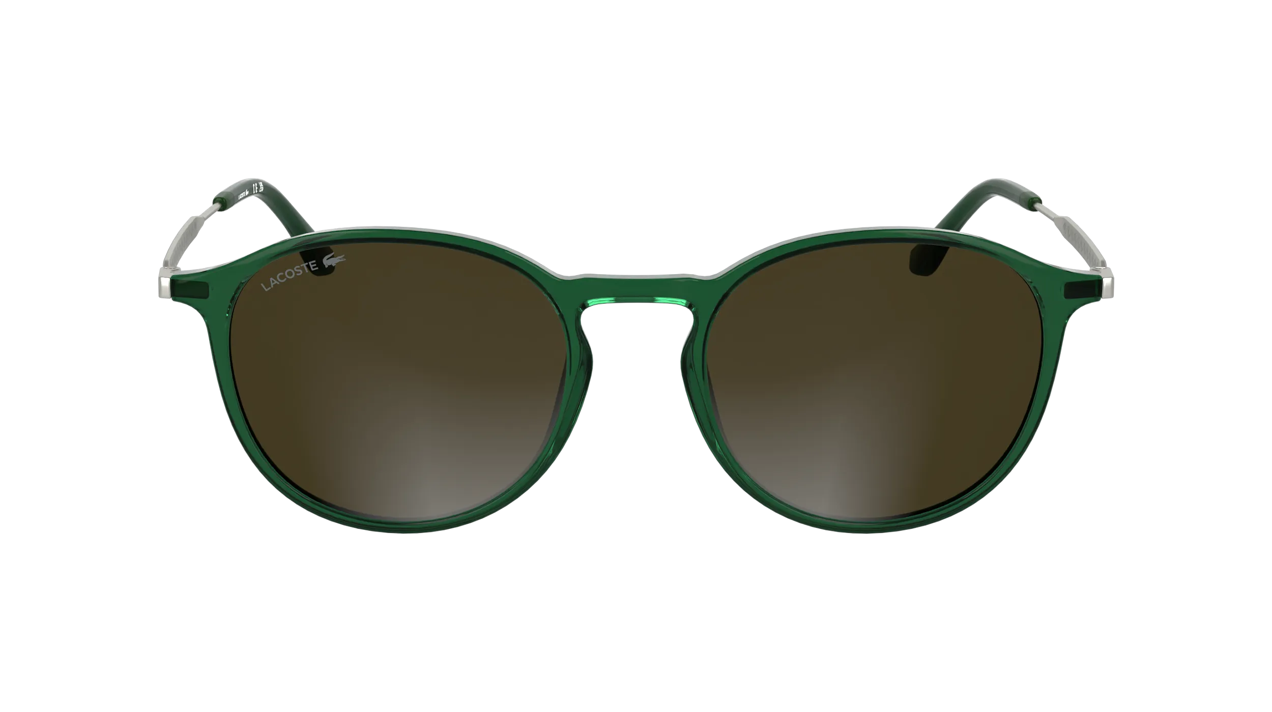 Lacoste L6061S 301 Occhiali da sole Bio-iniettato Verde Marrone Squadrata Normale - immagine 2