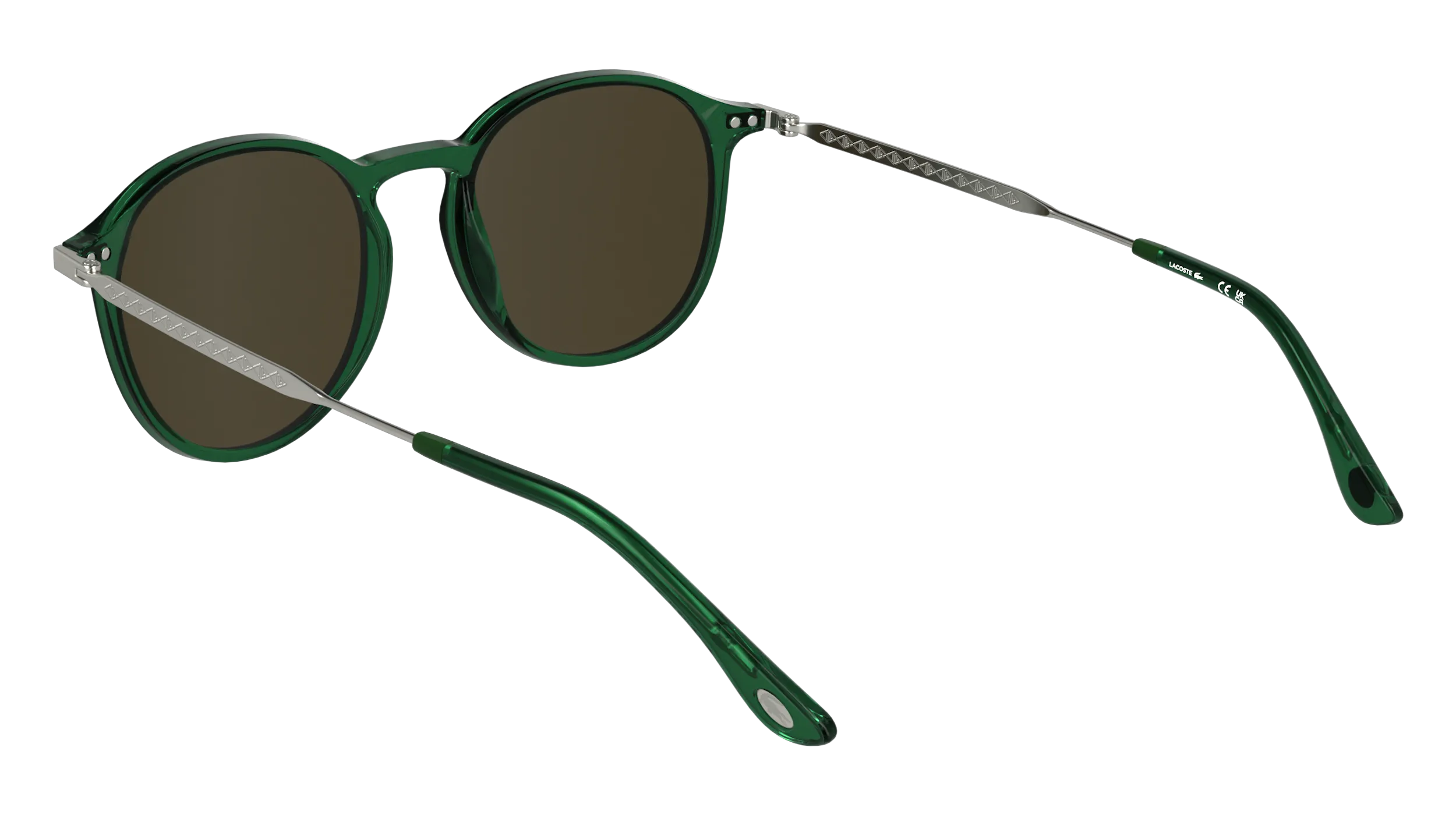 Lacoste L6061S 301 Occhiali da sole Bio-iniettato Verde Marrone Squadrata Normale - immagine 4