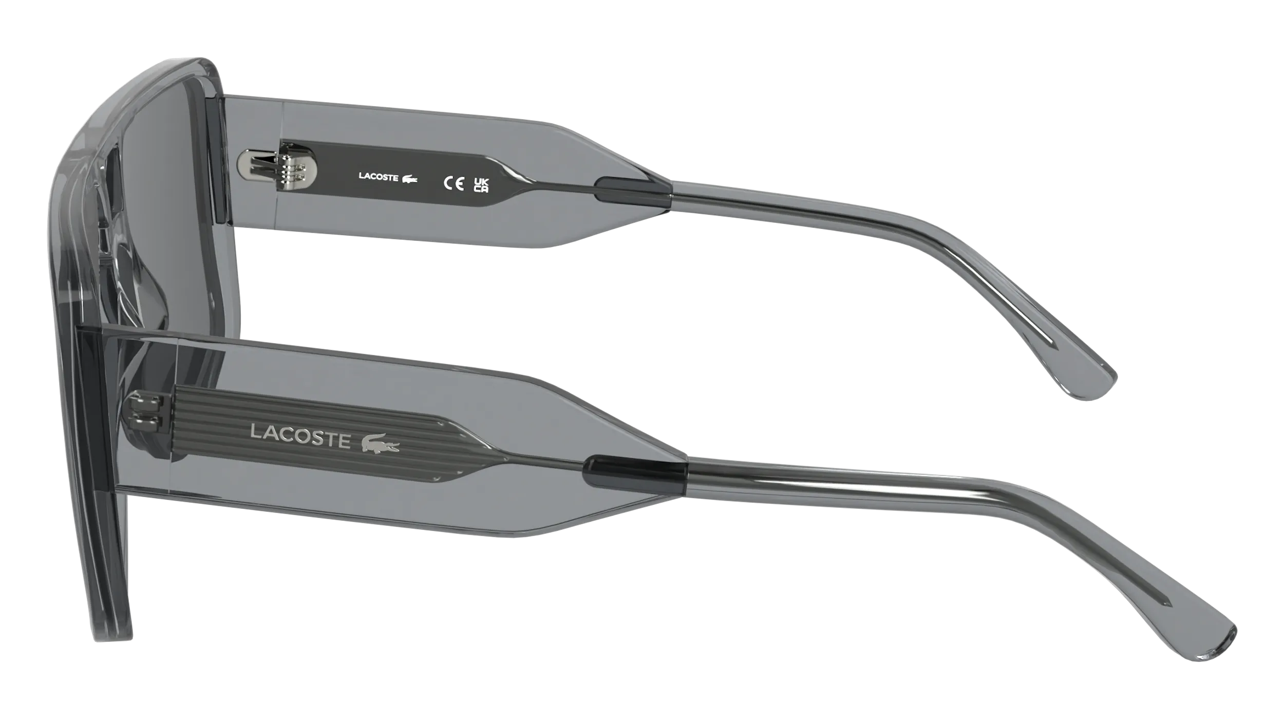 Lacoste L6056S 035 Occhiali da sole Acetato Grigio Grigio Squadrata Normale - immagine 3